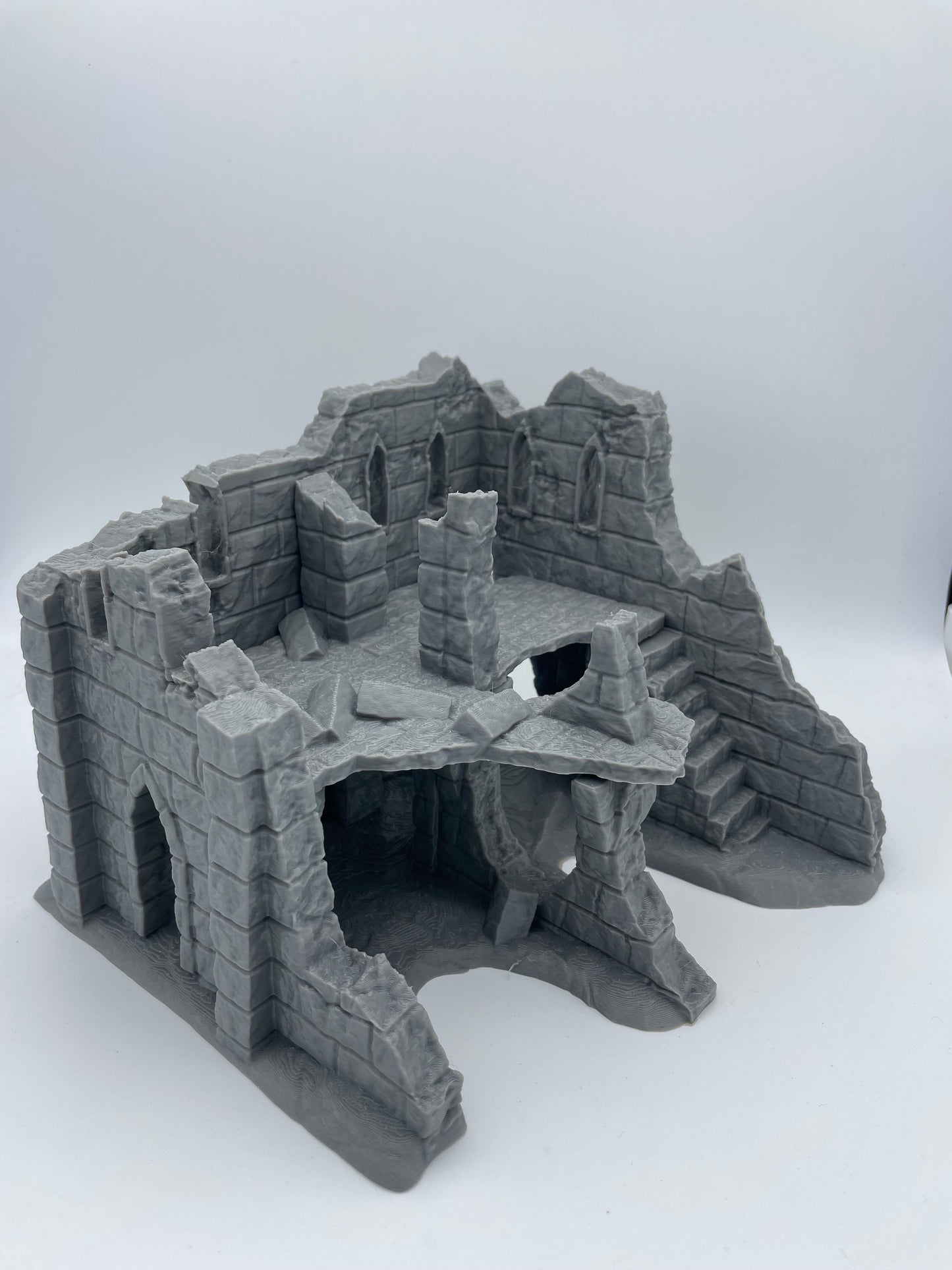 Photo produit Tabletop 28mm The Printing Goes Ever On (TPGEO) 0 : Ruine E - Débris d'une ville médiévale - Maison détruite