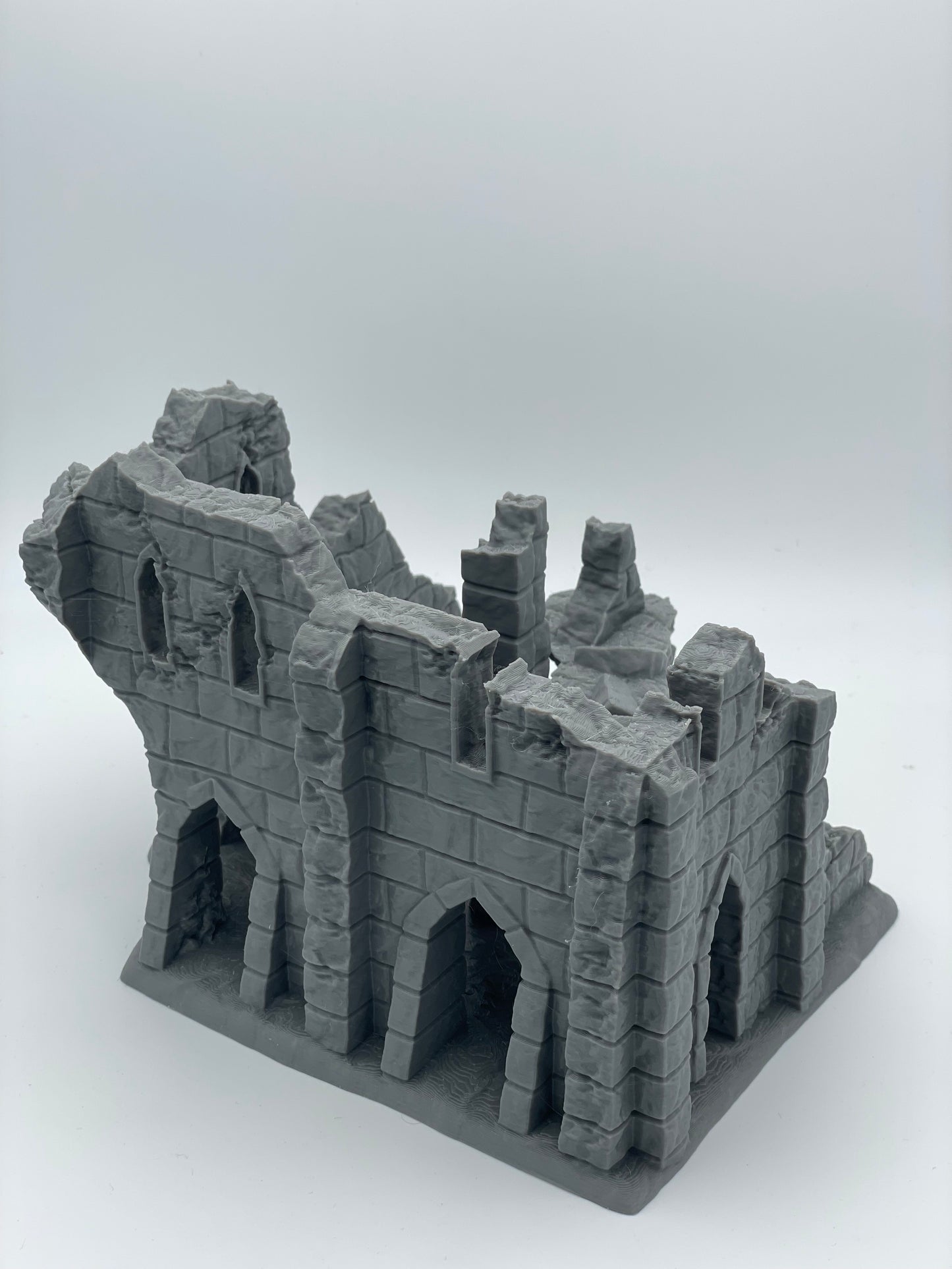 Photo produit Tabletop 28mm The Printing Goes Ever On (TPGEO) 0 : Ruine E - Débris d'une ville médiévale - Maison détruite