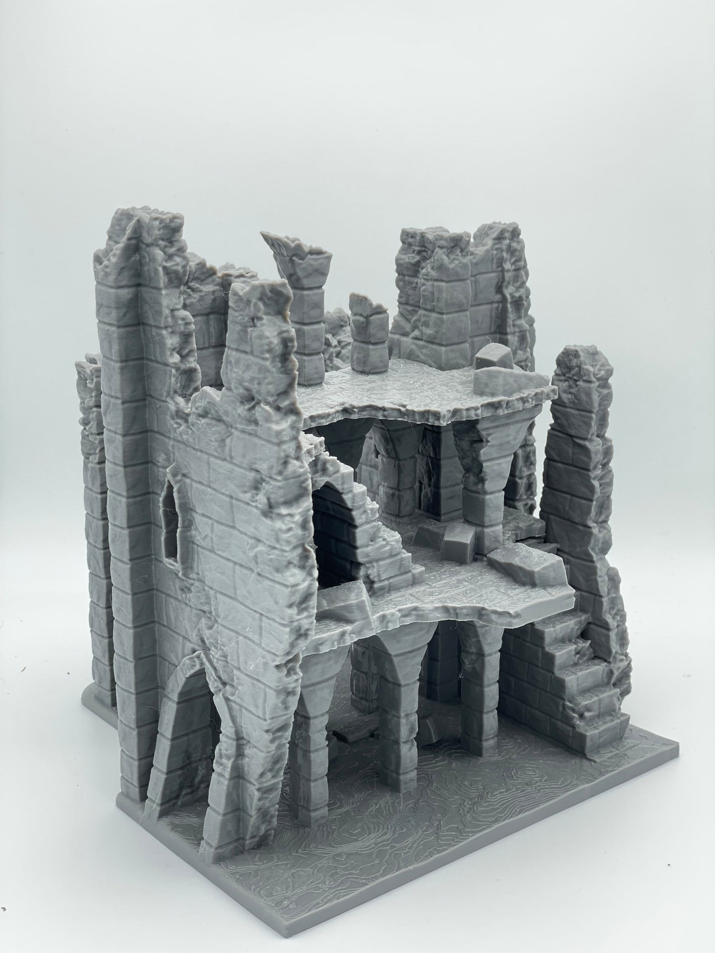 Photo produit Tabletop 28mm The Printing Goes Ever On (TPGEO) 0 : Ruine E - Débris d'une ville médiévale - Maison détruite