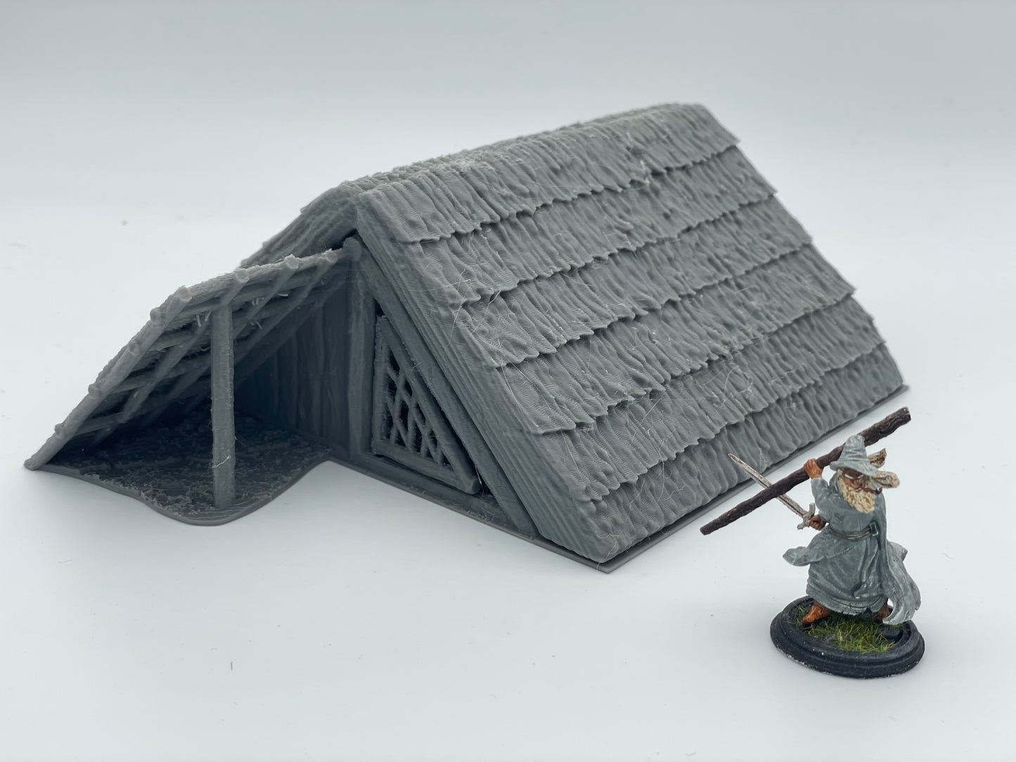 Produktfoto Tabletop 28mm The Printing Goes Ever On (TPGEO) 0: Hütte der Ureinwohner A - Primitive Behausung mit Strohdach - Eingeborenen Haus