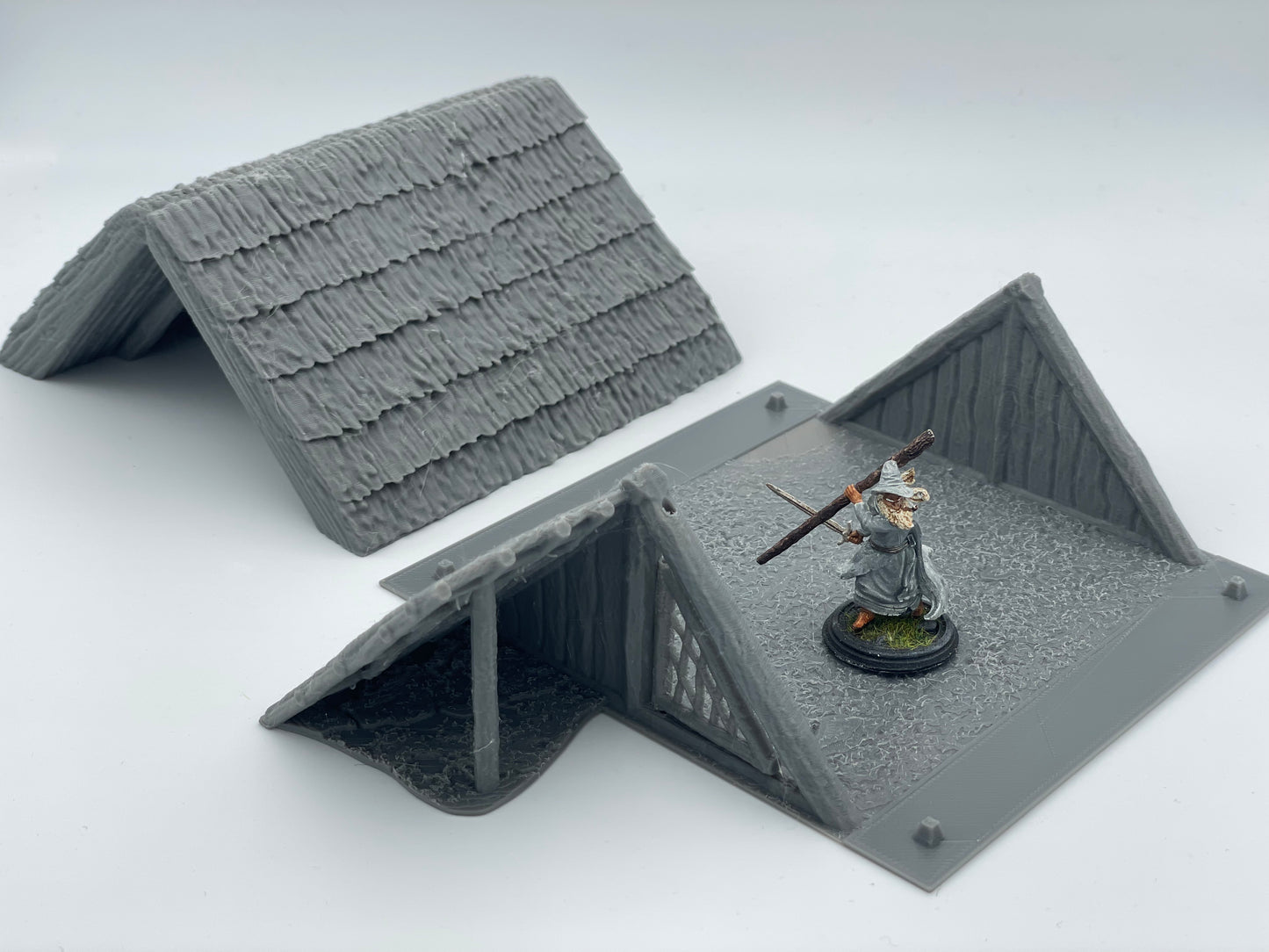 Produktfoto Tabletop 28mm The Printing Goes Ever On (TPGEO) 0: Hütte der Ureinwohner A - Primitive Behausung mit Strohdach - Eingeborenen Haus