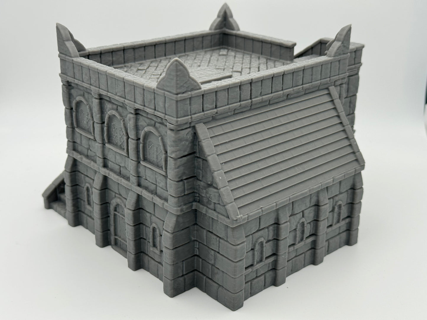 Photo de produit Tabletop 28mm The Printing Goes Ever On (TPGEO) 0 : Place commerciale Ivory City - Bâtiment Royaume de Gonthan - Hall d'échange Terrain Tabletop