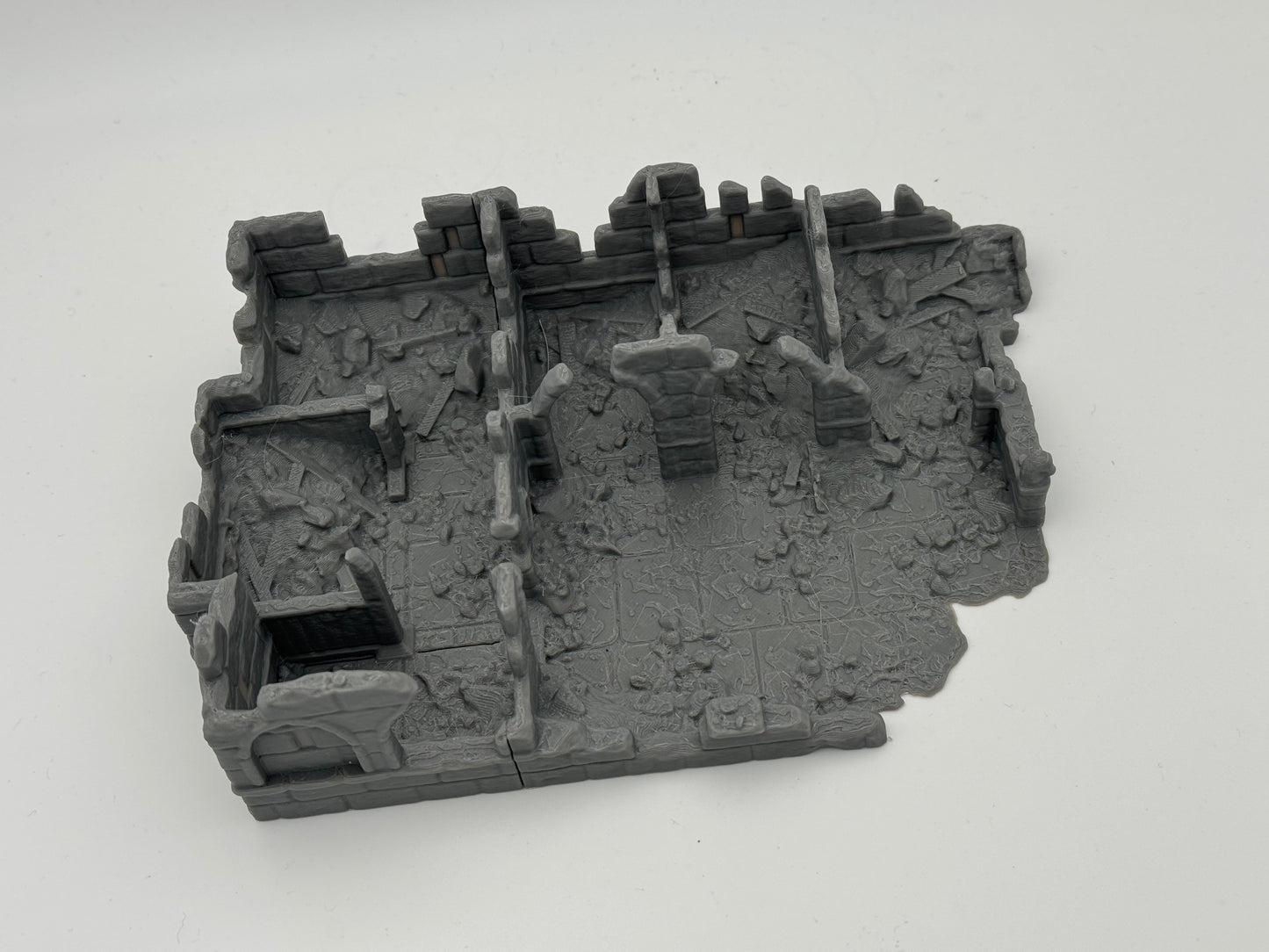 Photo de produit Tabletop 28mm The Printing Goes Ever On (TPGEO) 0 : Ruines d'écuries Ivory City - Bâtiment du royaume de Gonthan - Terrain de Table Ruines d'écuries
