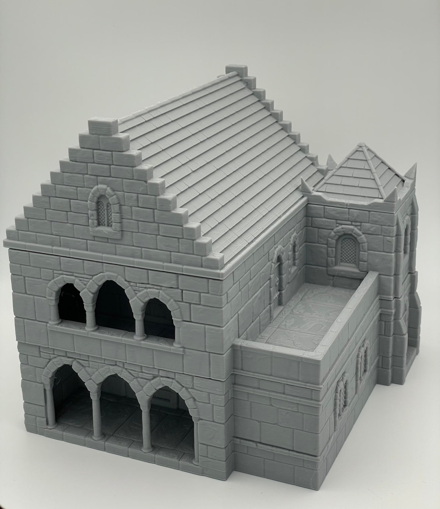 Produktfoto Tabletop 28mm The Printing Goes Ever On (TPGEO) 0: Mittelalterliches Wohnhaus B - Steinernes Gebäude aus dem Menschenreich Gonthan - Begehbares Gelände