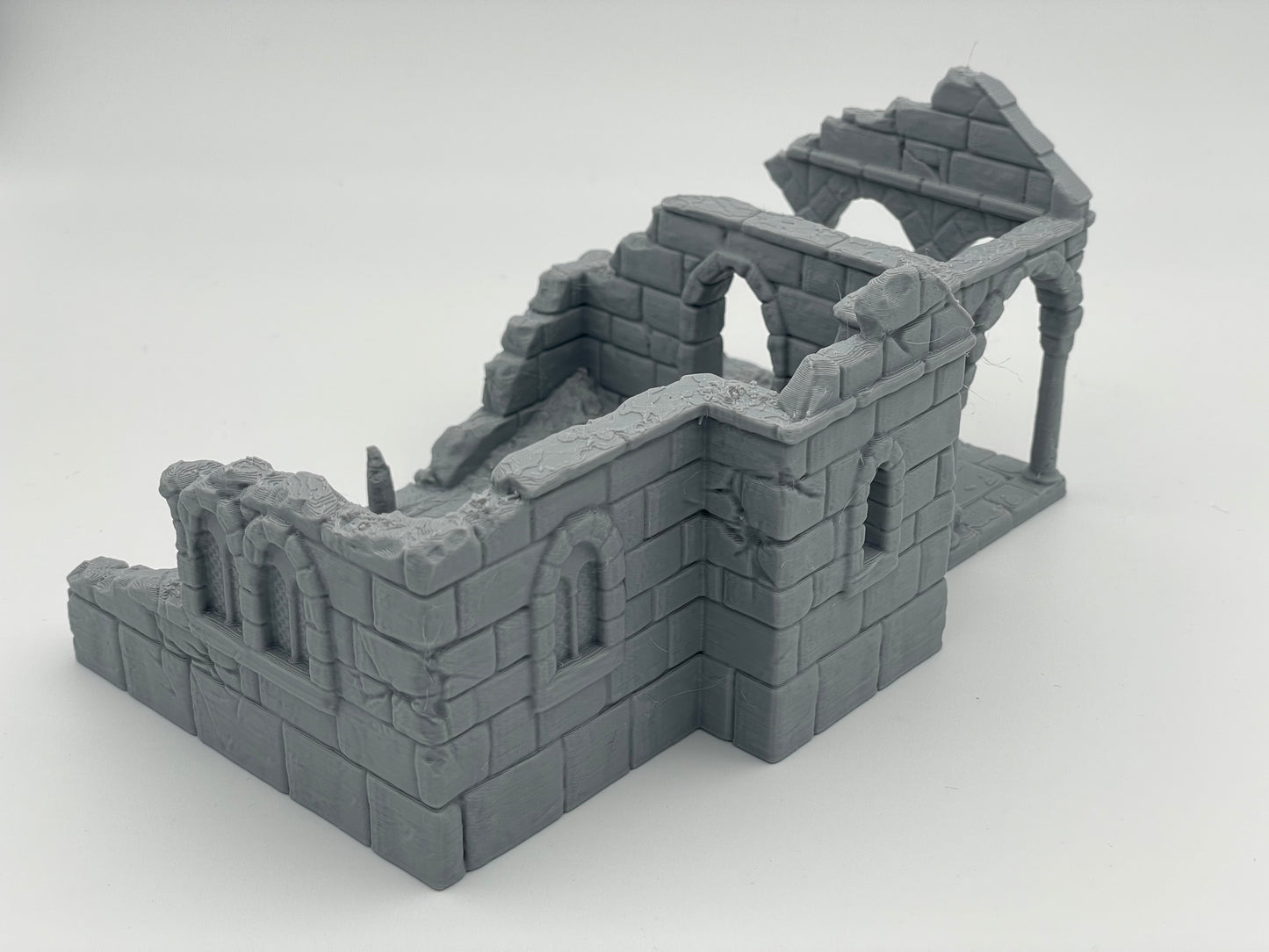 Photo du produit Tabletop 28mm The Printing Goes Ever On (TPGEO) 0 : Ruine maison médiévale A1 - Restes du bâtiment du royaume humain Gonthan
