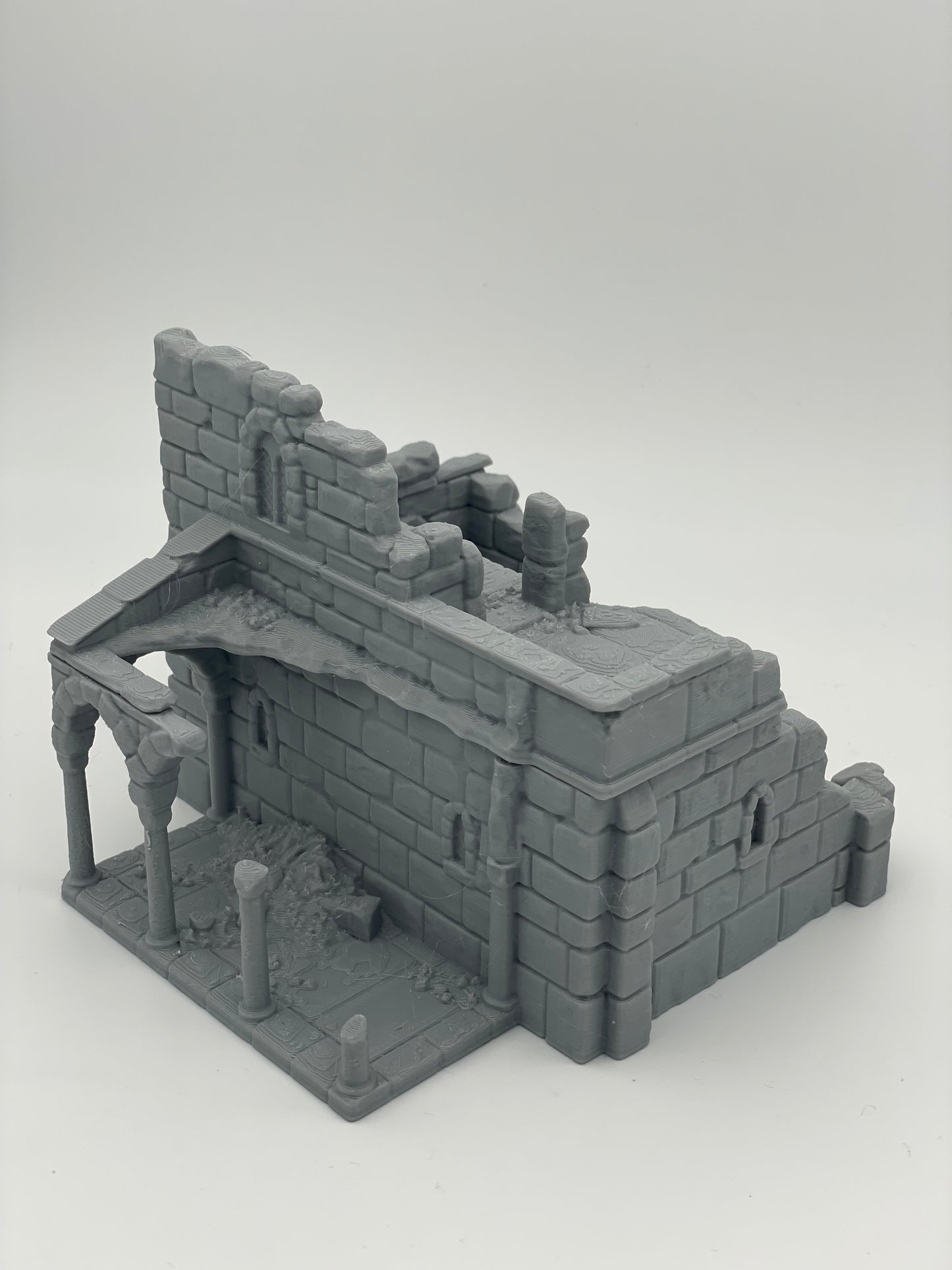 Photo de produit Tabletop 28mm The Printing Goes Ever On (TPGEO) 0 : Ruine maison médiévale A2 - Restes du bâtiment du royaume humain Gonthan
