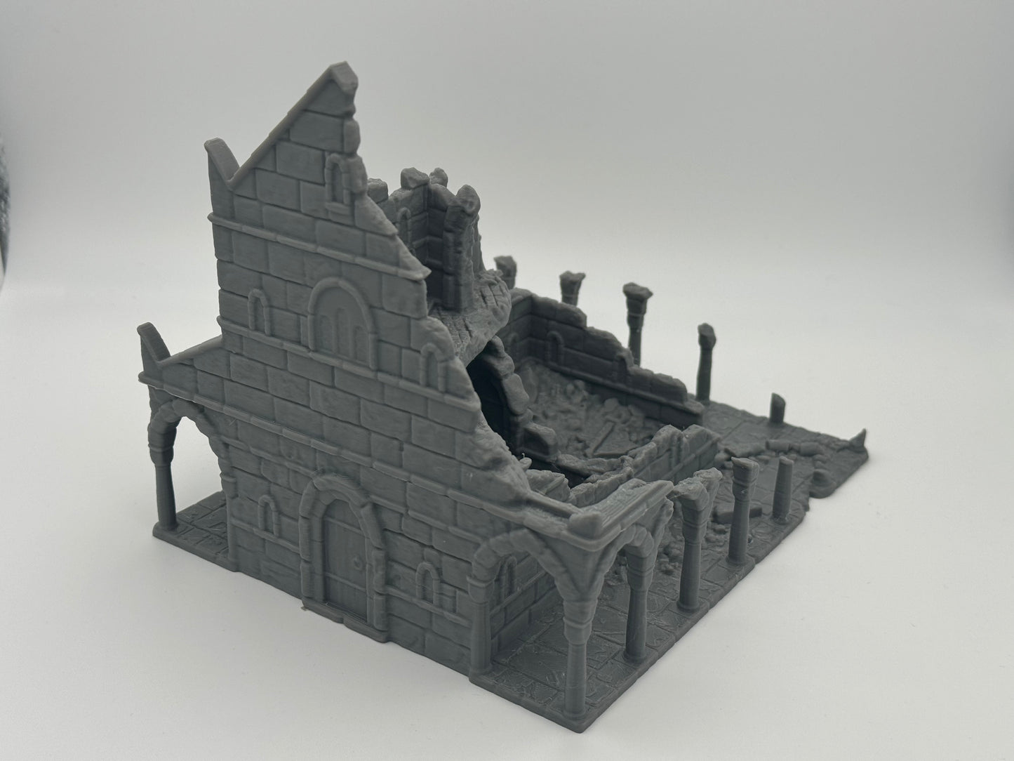 Produktfoto Tabletop 28mm The Printing Goes Ever On (TPGEO) 0: Haus A Ruinen Ivory City - Gebäude Königreich Gonthan - Tabletop Terrain