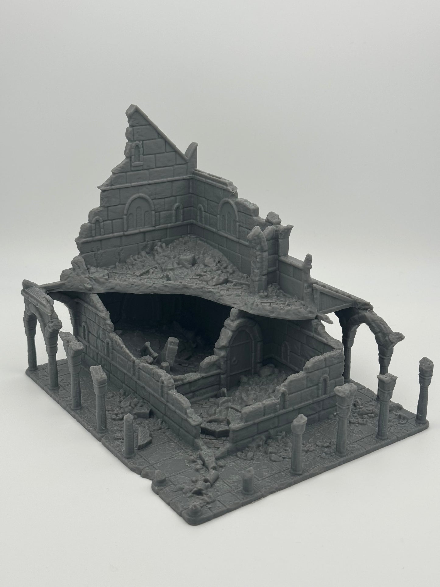 Produktfoto Tabletop 28mm The Printing Goes Ever On (TPGEO) 0: Haus A Ruinen Ivory City - Gebäude Königreich Gonthan - Tabletop Terrain