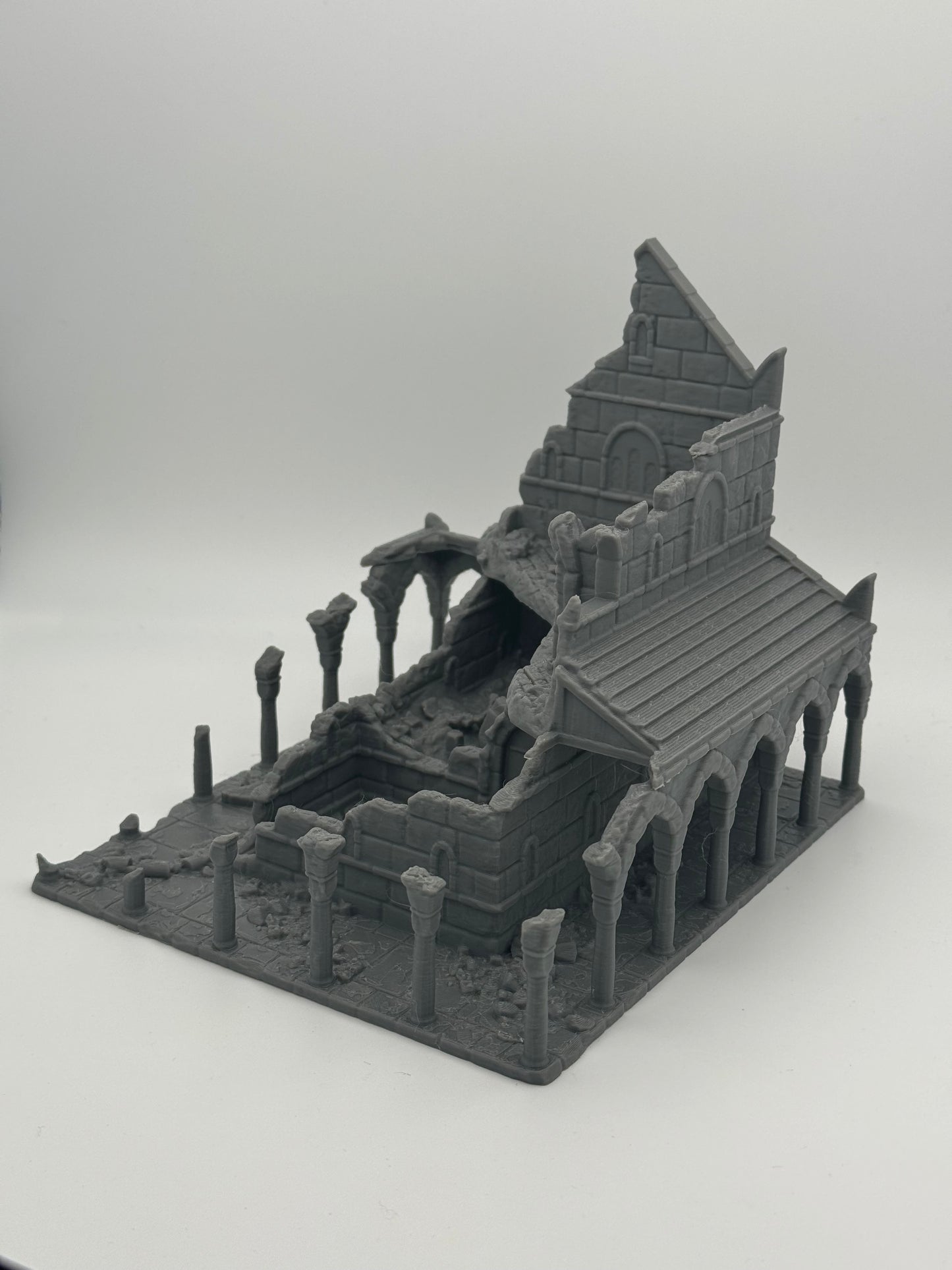 Produktfoto Tabletop 28mm The Printing Goes Ever On (TPGEO) 0: Haus A Ruinen Ivory City - Gebäude Königreich Gonthan - Tabletop Terrain