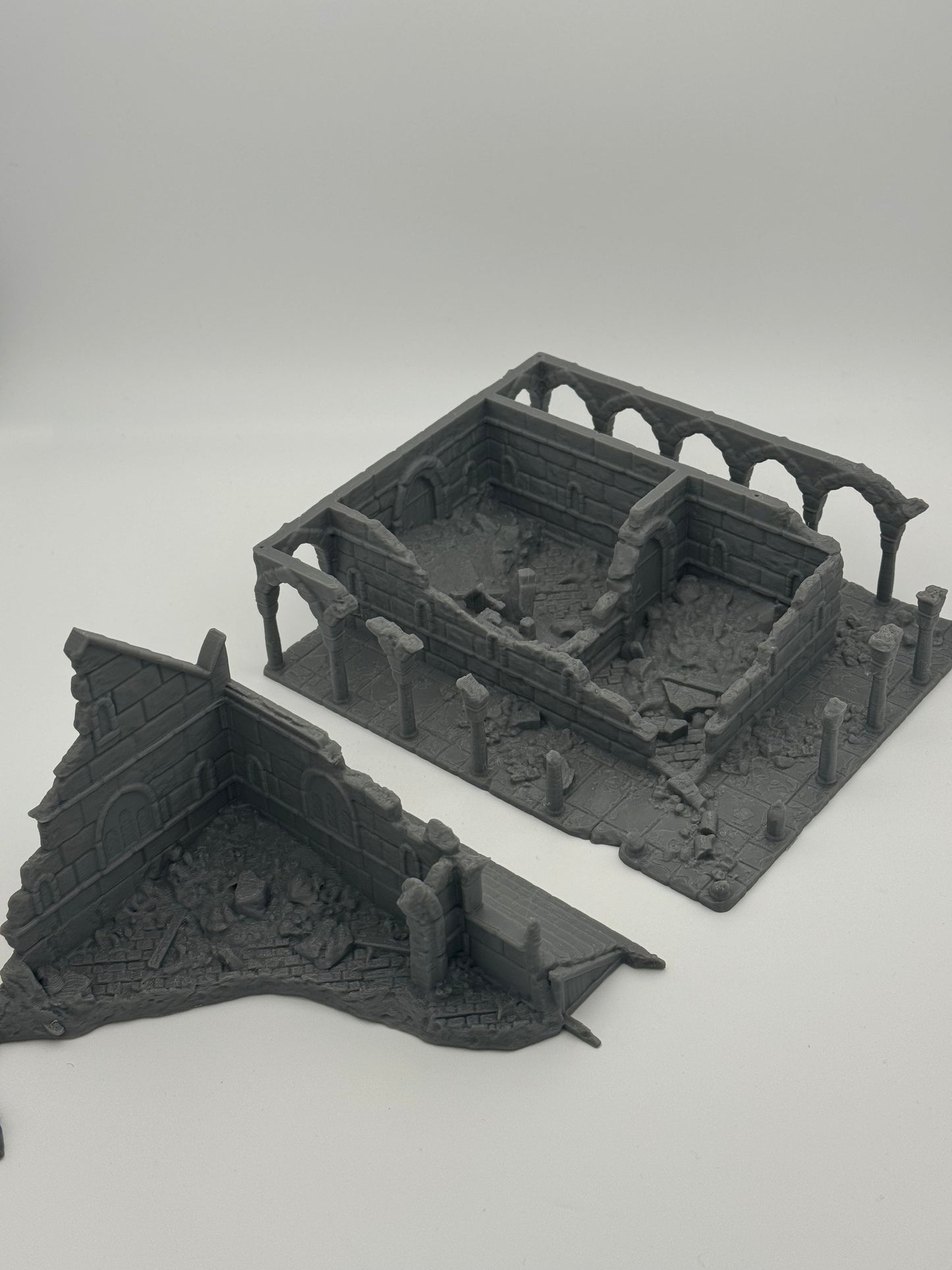 Produktfoto Tabletop 28mm The Printing Goes Ever On (TPGEO) 0: Haus A Ruinen Ivory City - Gebäude Königreich Gonthan - Tabletop Terrain