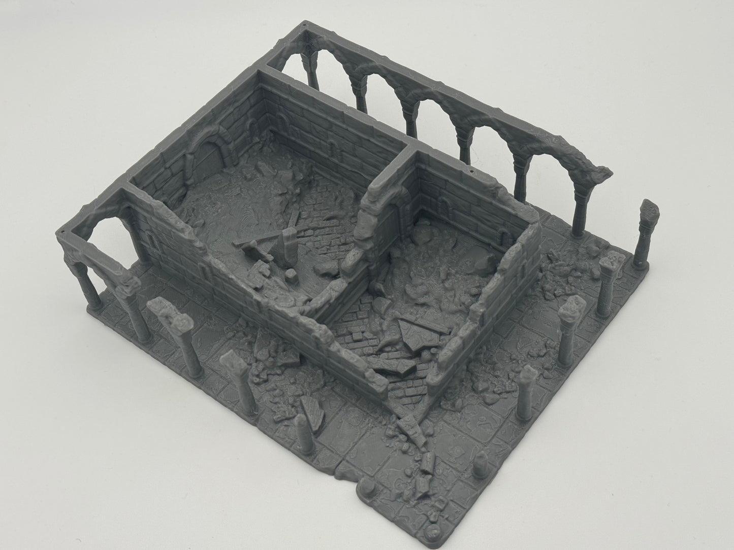 Produktfoto Tabletop 28mm The Printing Goes Ever On (TPGEO) 0: Haus A Ruinen Ivory City - Gebäude Königreich Gonthan - Tabletop Terrain