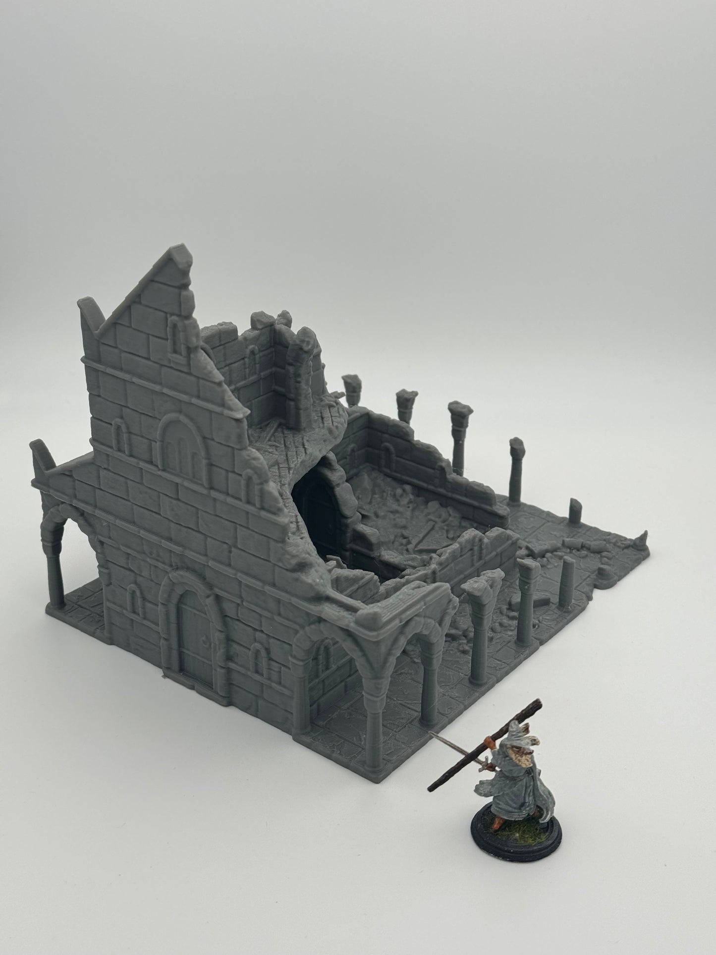 Produktfoto Tabletop 28mm The Printing Goes Ever On (TPGEO) 0: Haus A Ruinen Ivory City - Gebäude Königreich Gonthan - Tabletop Terrain