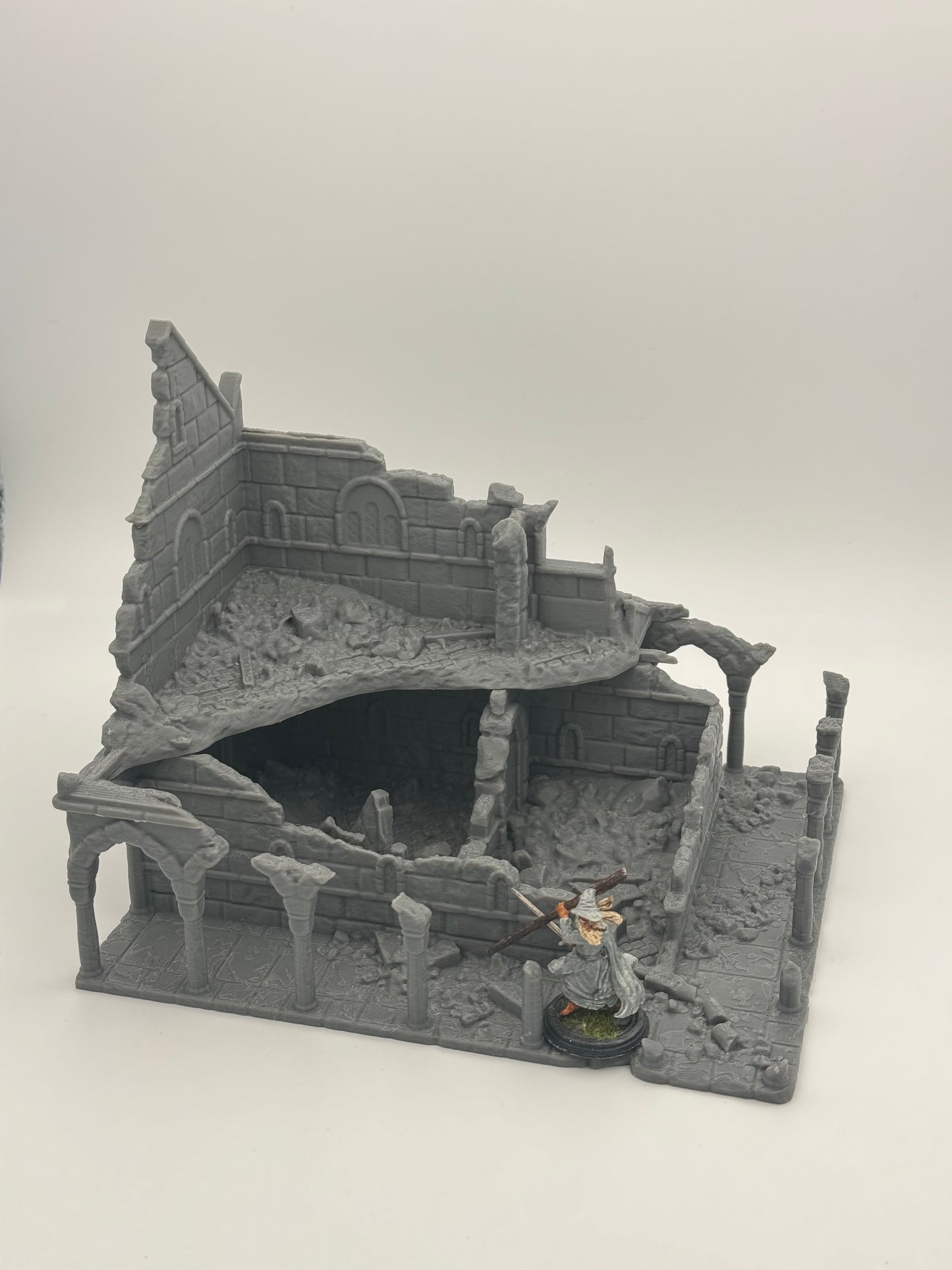 Produktfoto Tabletop 28mm The Printing Goes Ever On (TPGEO) 0: Haus A Ruinen Ivory City - Gebäude Königreich Gonthan - Tabletop Terrain