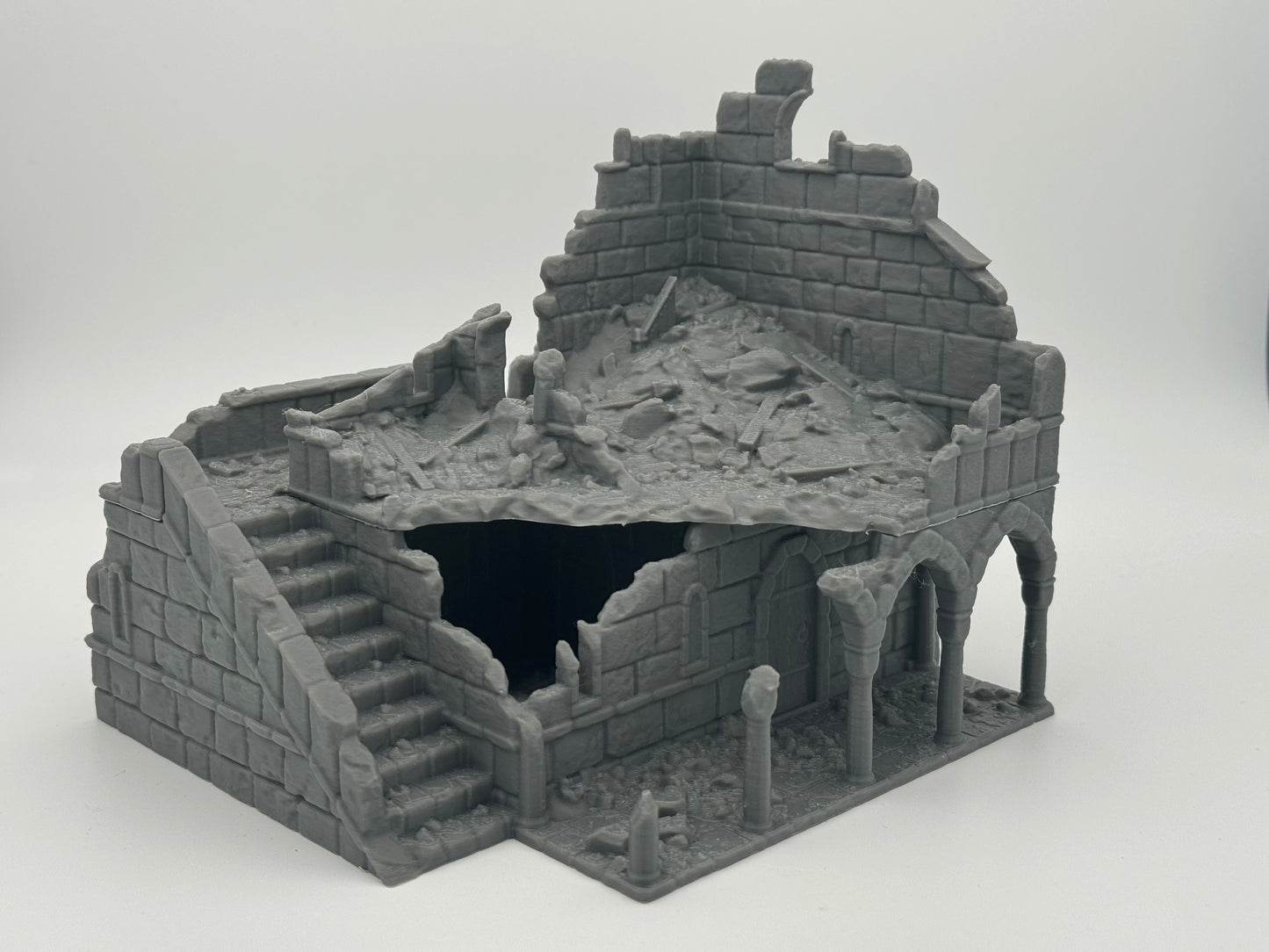 Produktfoto Tabletop 28mm The Printing Goes Ever On (TPGEO) 0: Haus B Ruinen Ivory City - Gebäude Königreich Gonthan - Tabletop Terrain