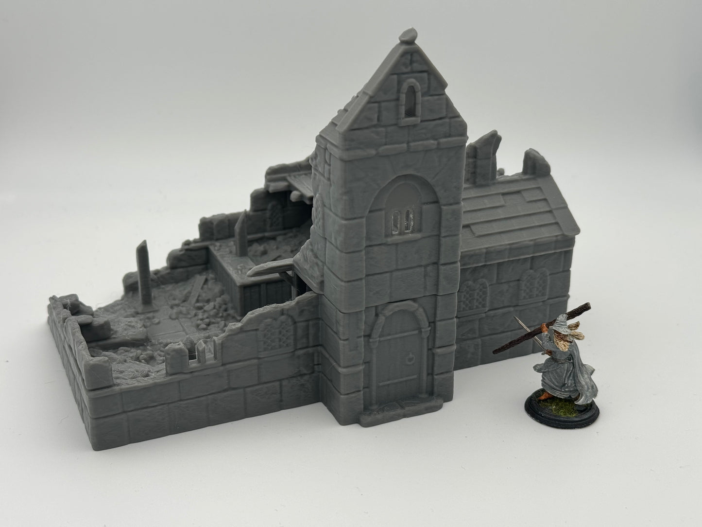 Produktfoto Tabletop 28mm The Printing Goes Ever On (TPGEO) 0: Gasthaus Ruinen Ivory City - Gebäude Königreich Gonthan - Inn Tabletop Terrain