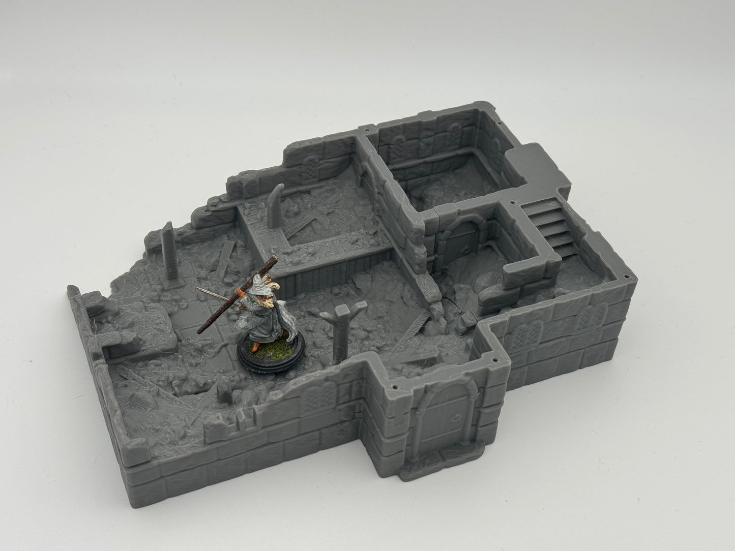 Produktfoto Tabletop 28mm The Printing Goes Ever On (TPGEO) 0: Gasthaus Ruinen Ivory City - Gebäude Königreich Gonthan - Inn Tabletop Terrain