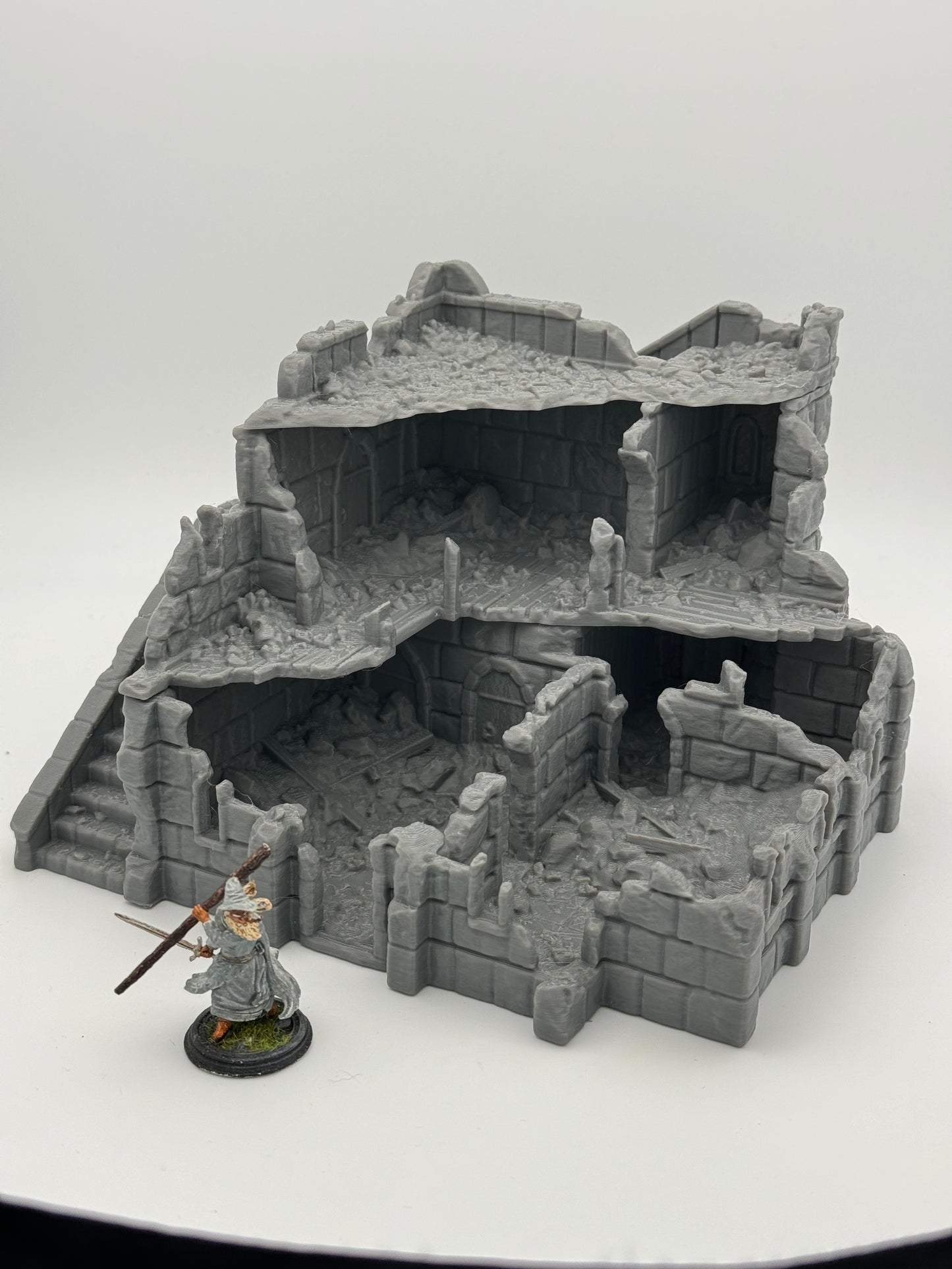 Produktfoto Tabletop 28mm The Printing Goes Ever On (TPGEO) 0: Handelsplatz Ruinen Ivory City - Gebäude Königreich Gonthan - Trade Hall Tabletop Terrain