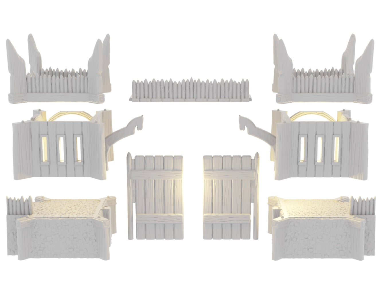 Produktfoto Tabletop 28mm Geländeteile, Häuser, Dekoration und Bits von Creation Conquest (CC) 0: Stadt Tor - Kingdom Of Saxonia - Mittelalterliches Dorf der Pferdeherren