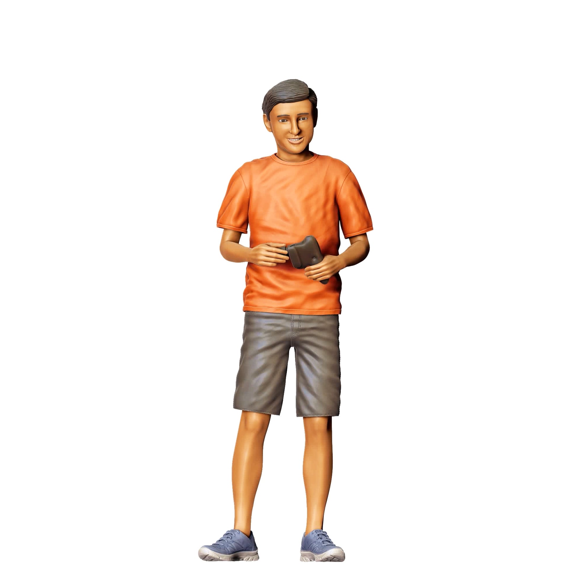 Photo de produit de modélisme diorama 0 : Enfant jouant avec une voiture RC C (Réf. n° 373)