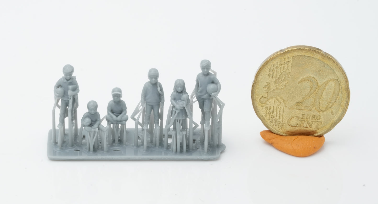 Produktfoto Figur H0, 1:72 - 0: Kinder Figuren Set (6 Figuren)