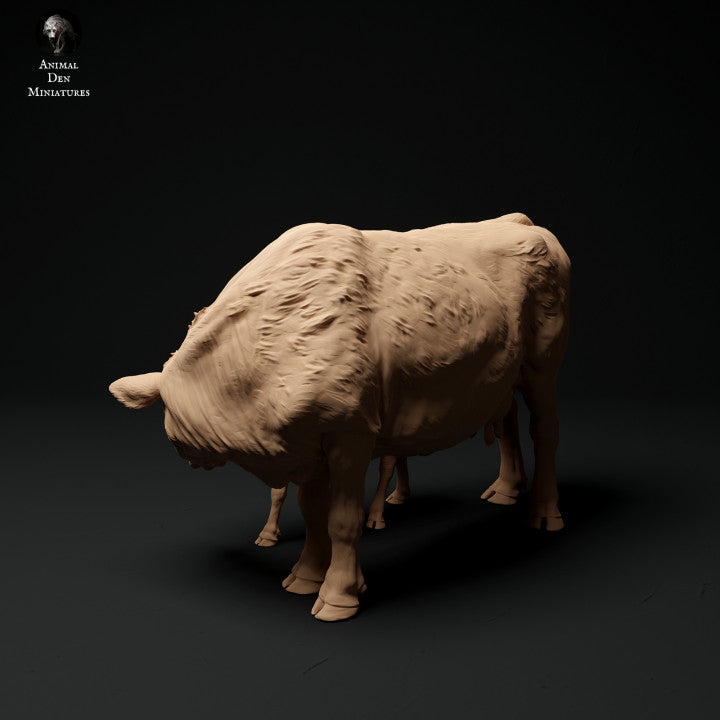 Photo de produit Figurine animale Diorama, modélisme : 0 : Figurine animale de ferme : Vache et veau 2 - Vache Red Devon
