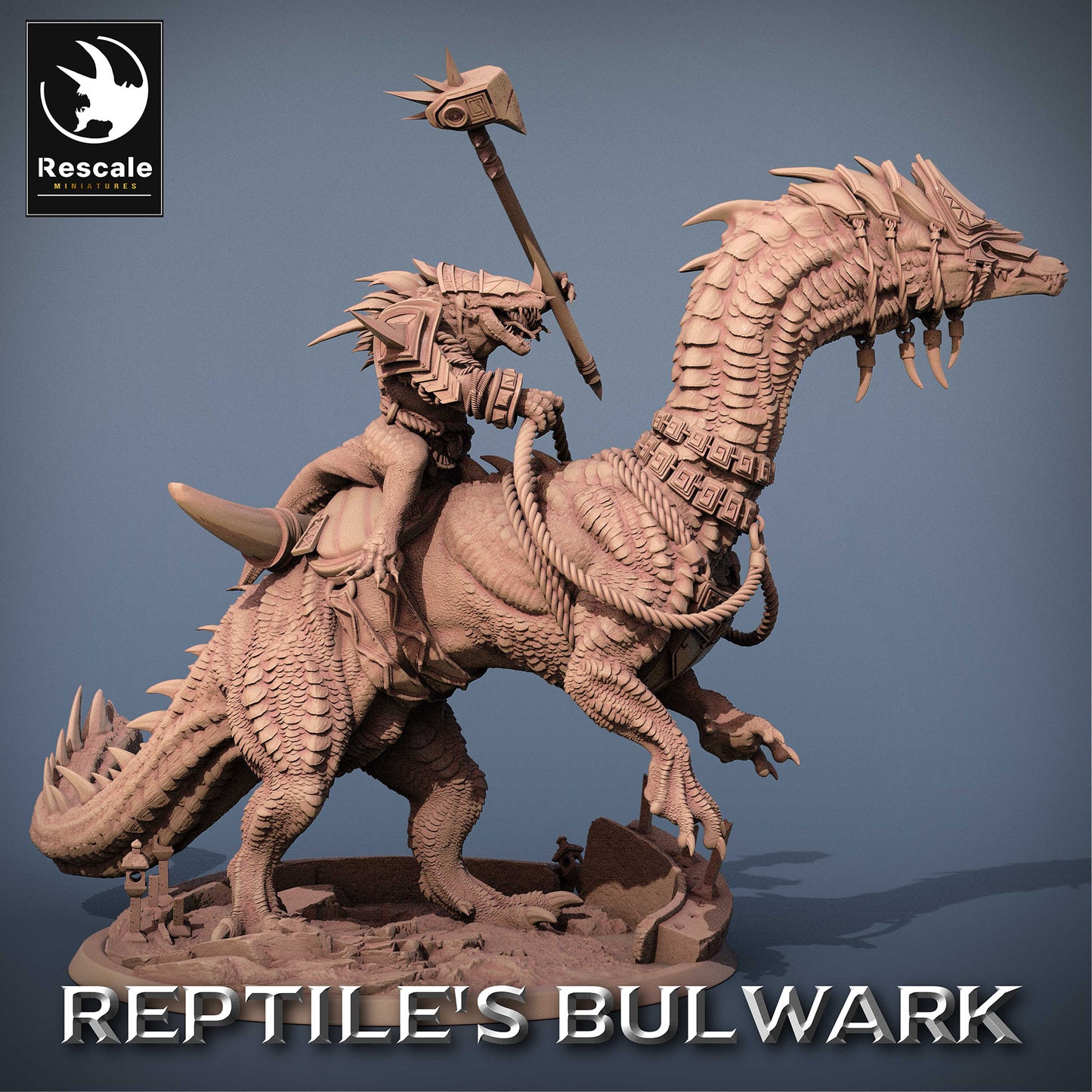 Lizardfolk Rider - Guerrier Lézard sur Mont Dinosaure (C8)