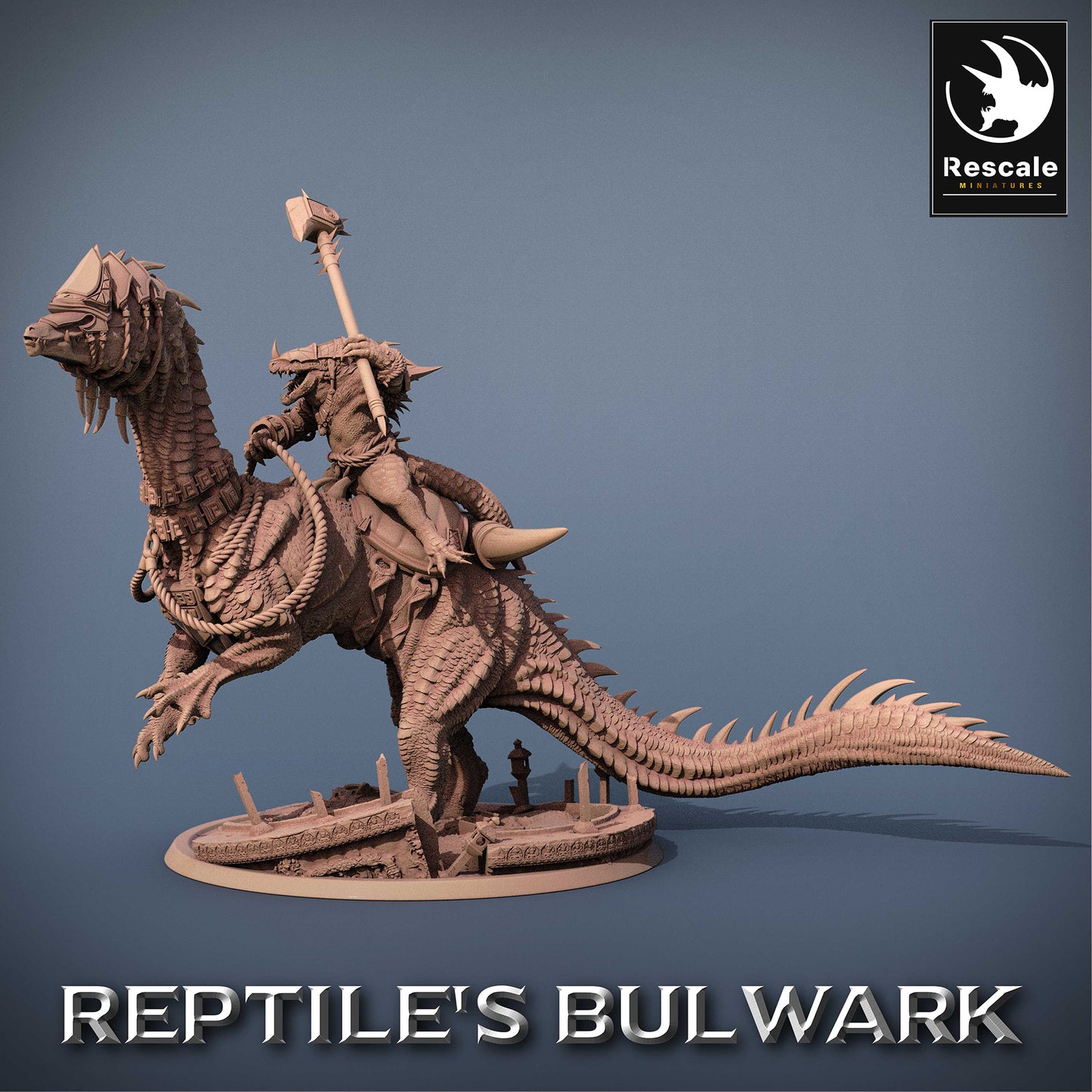 Lizardfolk Rider - Guerrier Lézard sur Mont Dinosaure (C8)