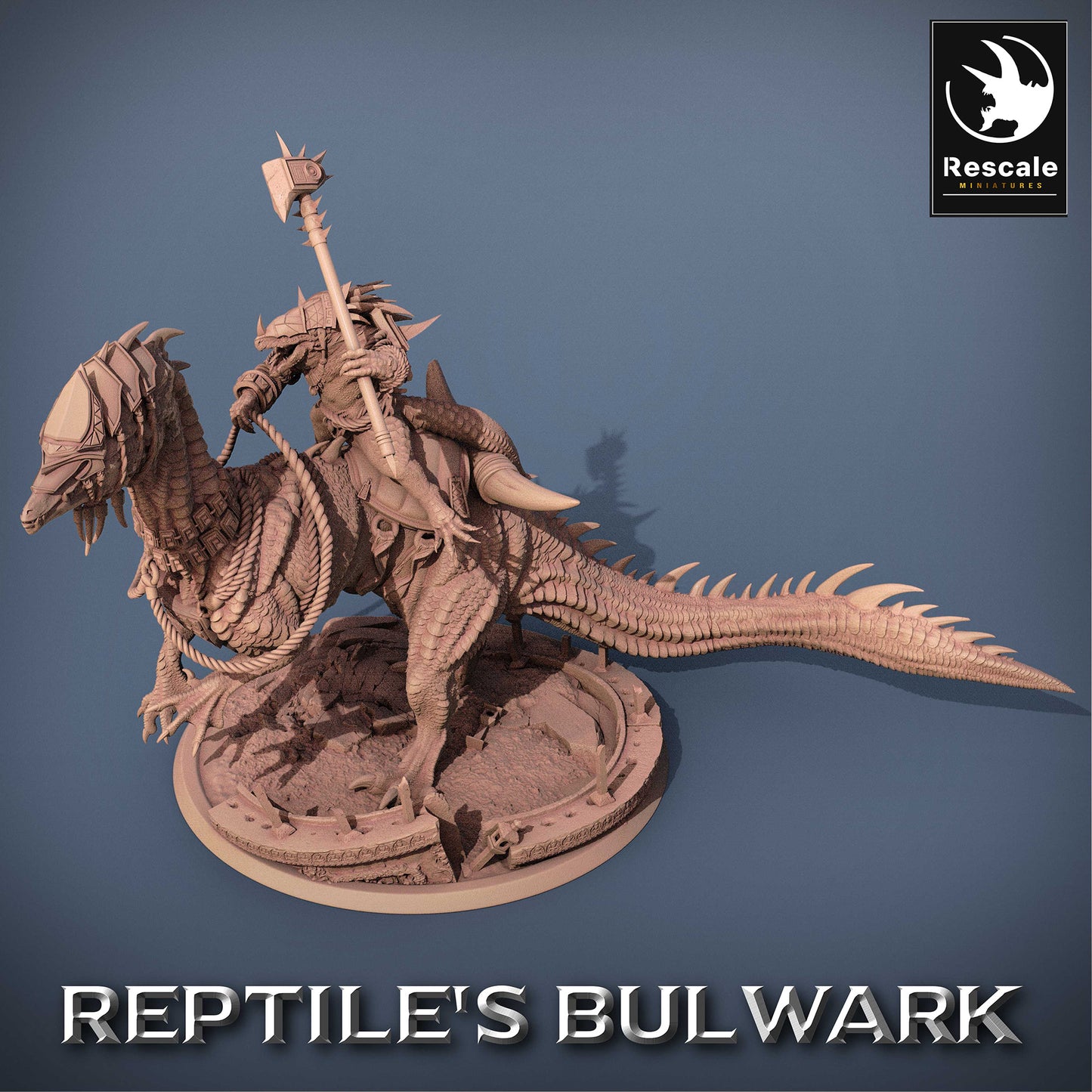 Lizardfolk Rider - Guerrier Lézard sur Mont Dinosaure (C8)