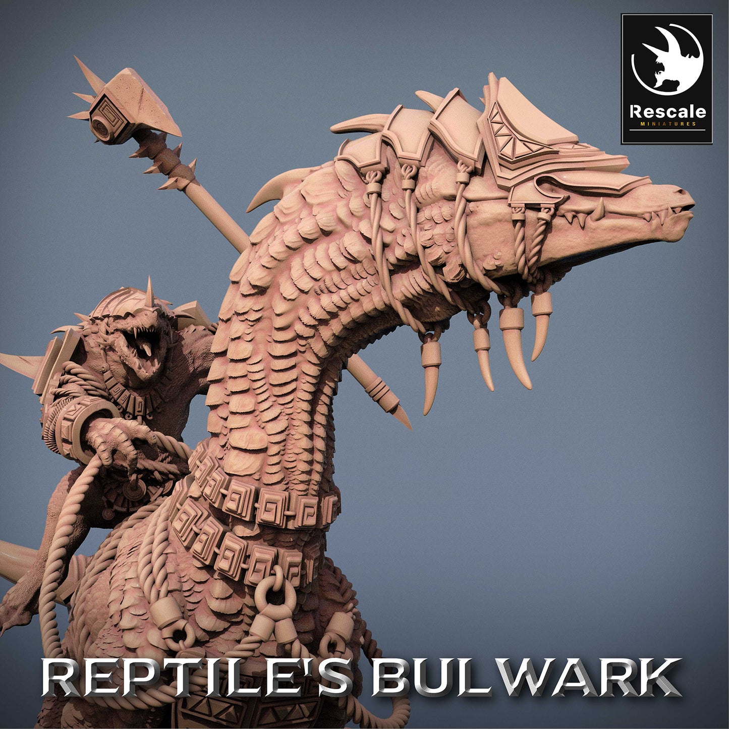 Lizardfolk Rider - Guerrier Lézard sur Mont Dinosaure (C8)