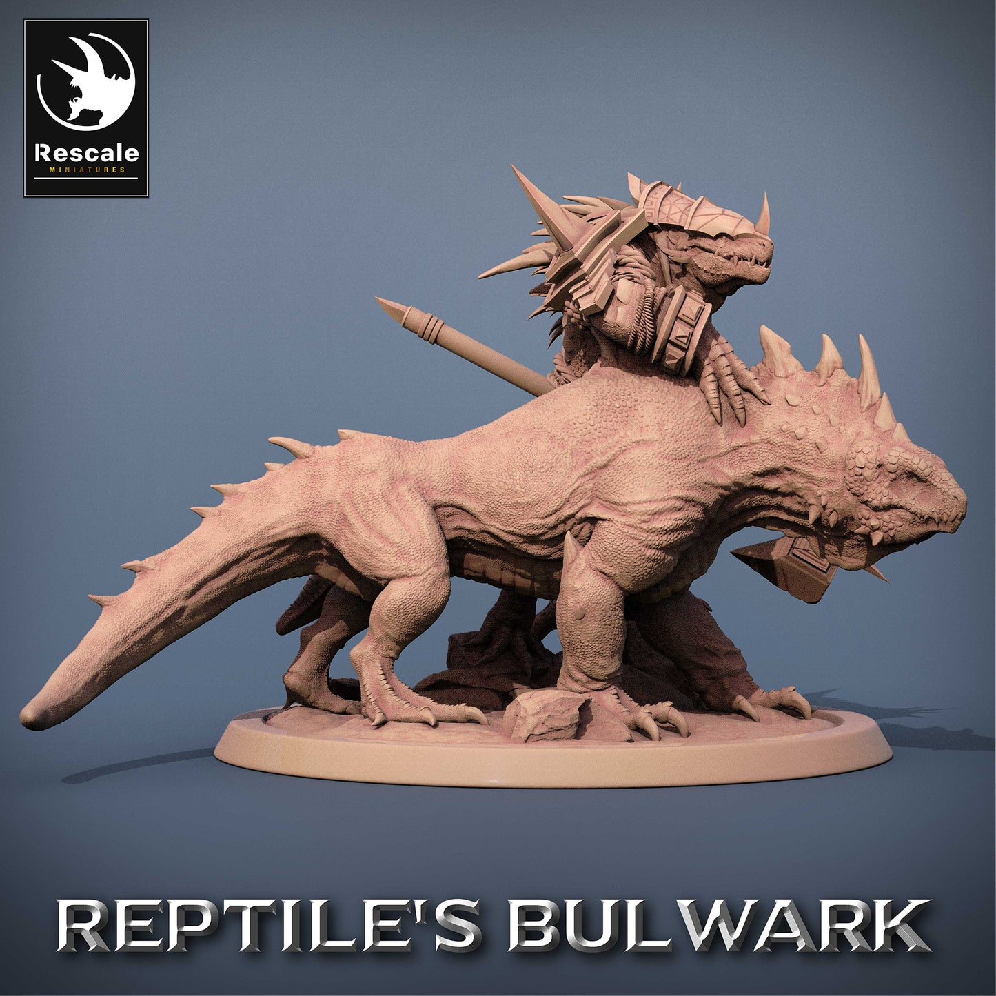 Dompteur d'animaux Lizardfolk - guerrier lézard avec varan (F1)