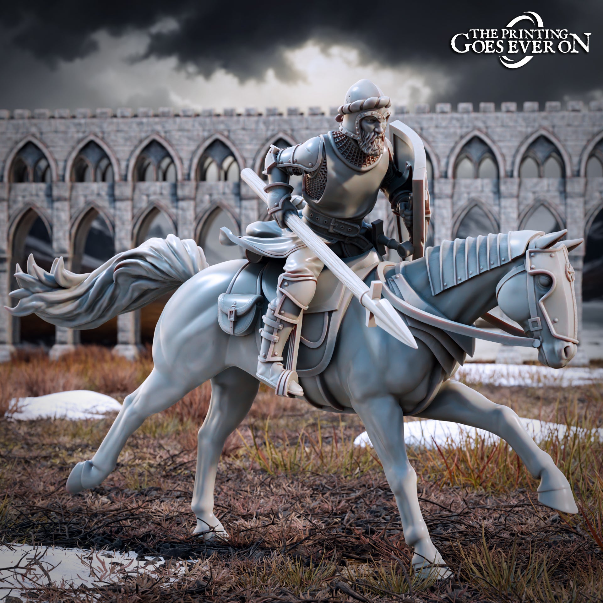 Photo de produit Tabletop 28mm The Printing Goes Ever On (TPGEO) 0 : Guerriers humains - Cavaliers des hommes du Nord