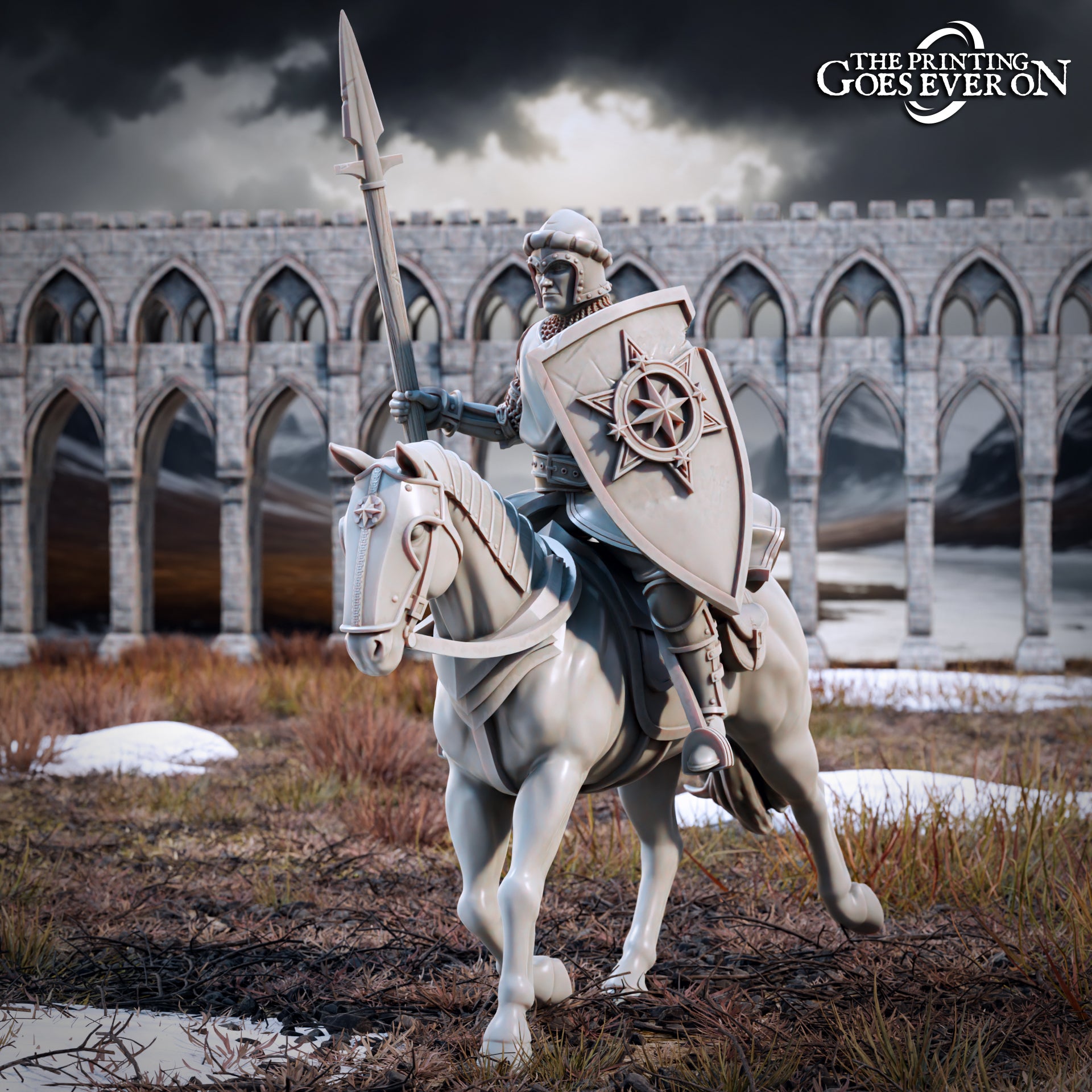 Photo de produit Tabletop 28mm The Printing Goes Ever On (TPGEO) 0 : Guerriers humains - Cavaliers des hommes du Nord