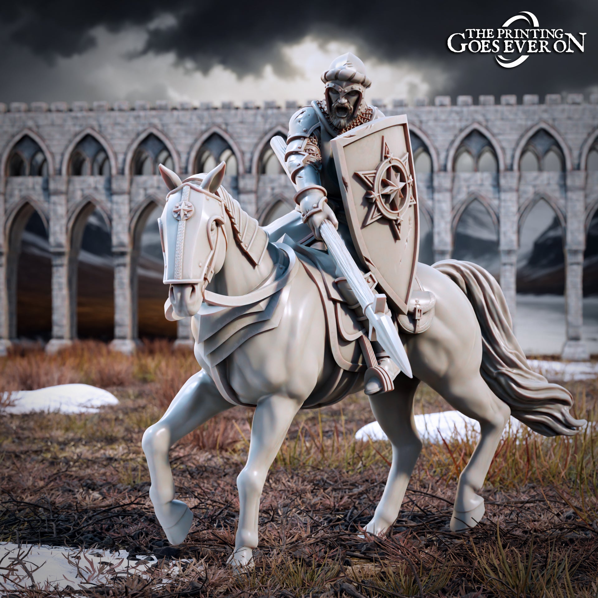 Photo de produit Tabletop 28mm The Printing Goes Ever On (TPGEO) 0 : Guerriers humains - Cavaliers des hommes du Nord