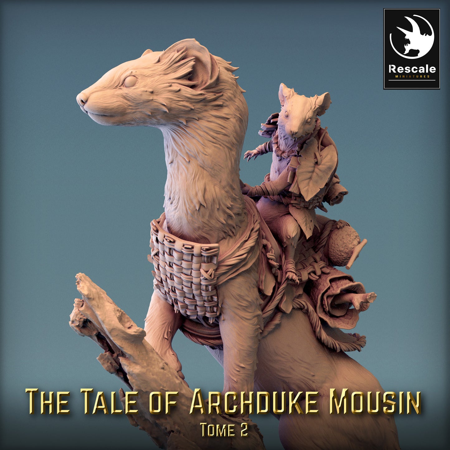 Weasel Rider - Une souris chevauche une belette (D3)