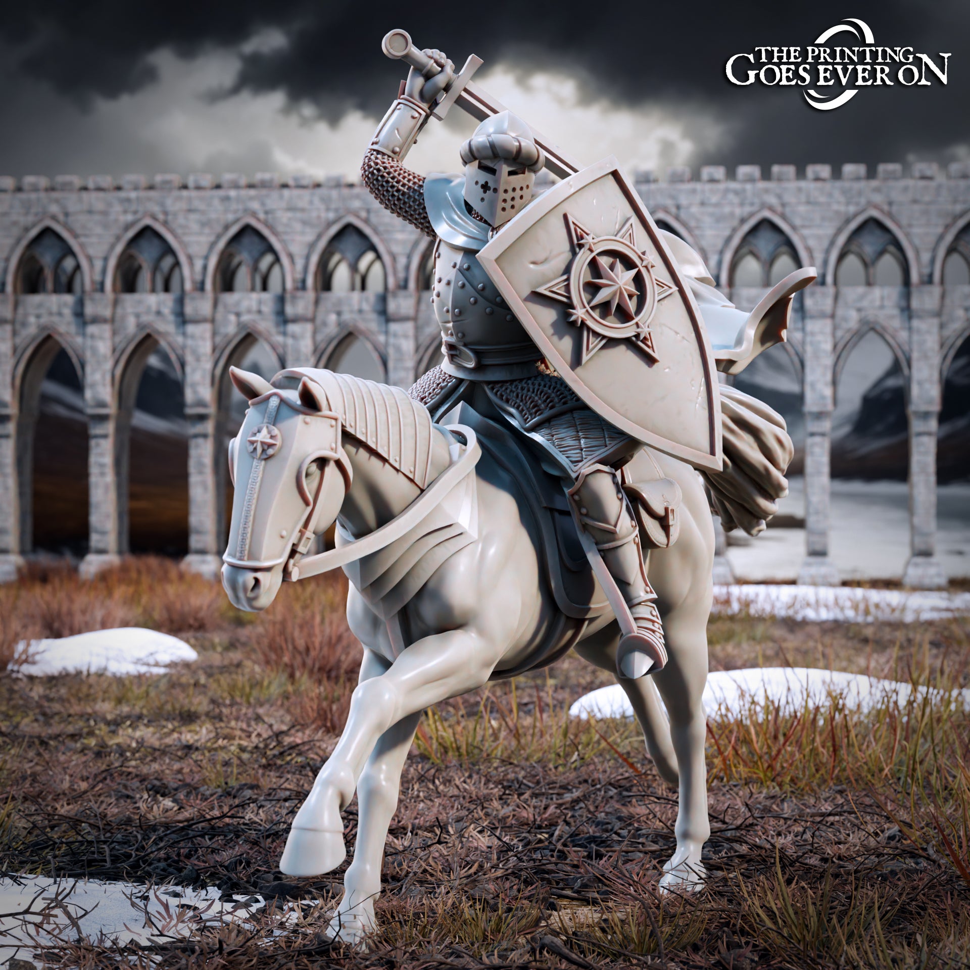 Photo de produit Tabletop 28mm The Printing Goes Ever On (TPGEO) 0 : Guerriers humains - Cavaliers des hommes du Nord