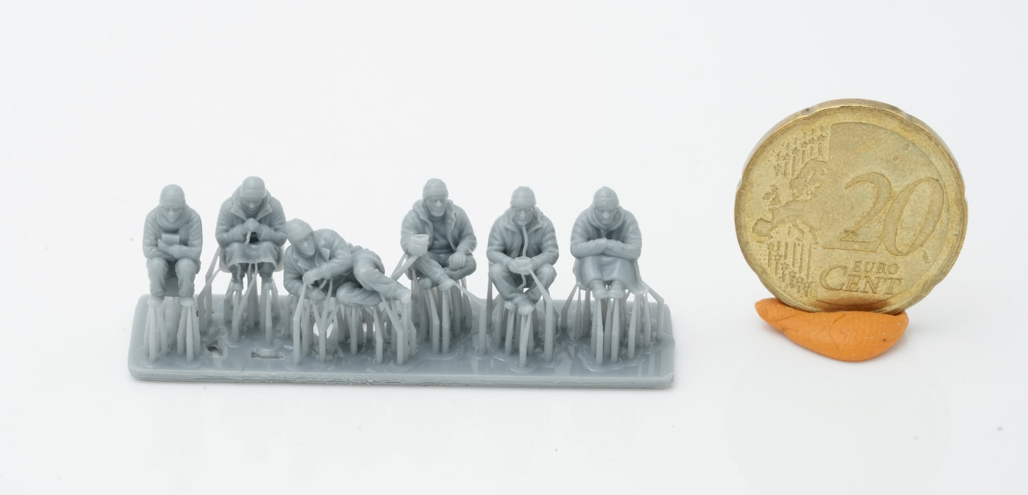 Produktfoto Figur H0, 1:72 - 0: Obdachlosen Figuren Set (6 Figuren)