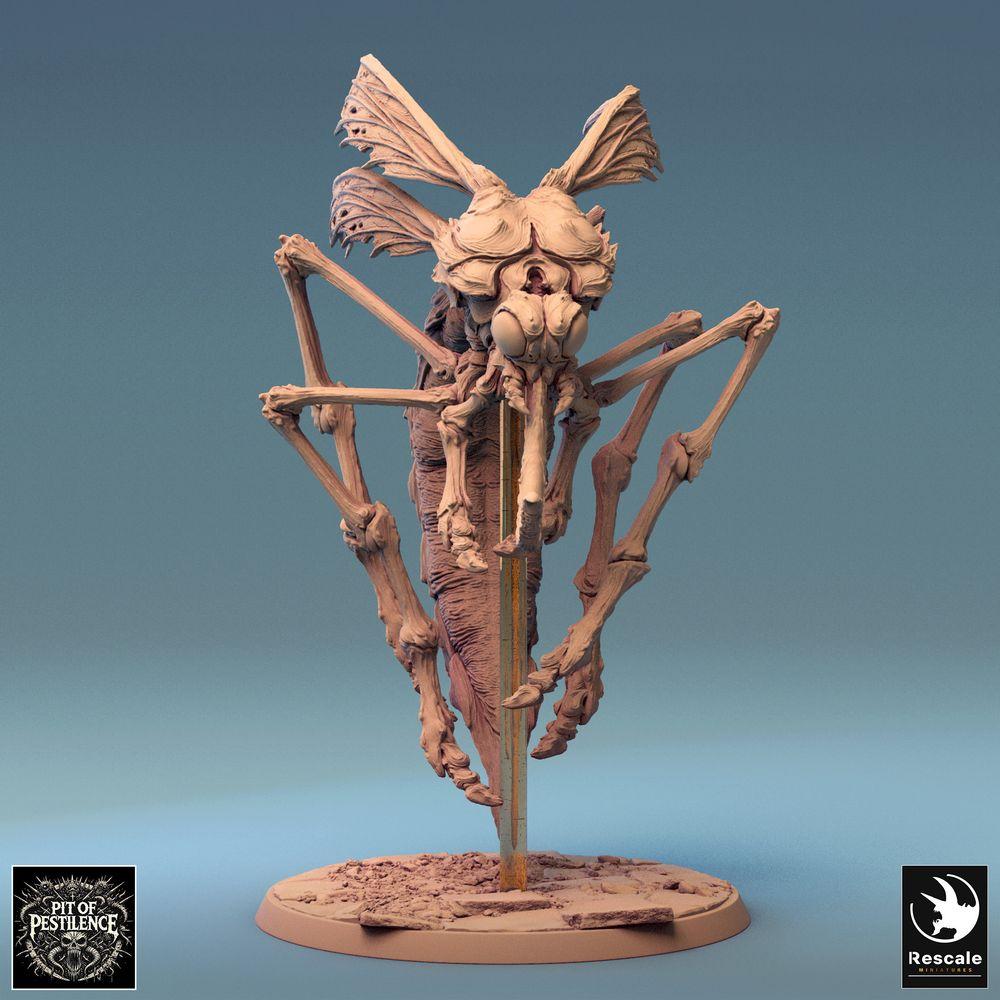 Image de produit Tabletop 28mm Lord of the Print (LotP) 0 : Miniature Tabletop : Moustique démoniaque / Moustique de sang Dravon Hover, monstre insecte volant, boss de nuée (24_08_E4)