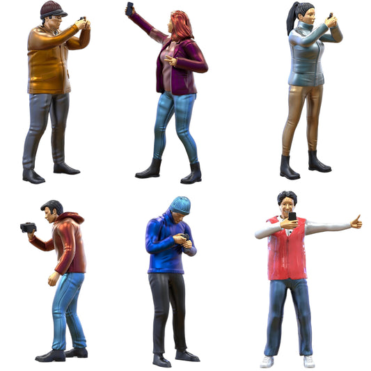 Photo du produit Diorama et modélisme Figurine miniature : Ensemble de spectateurs, 6 figurines