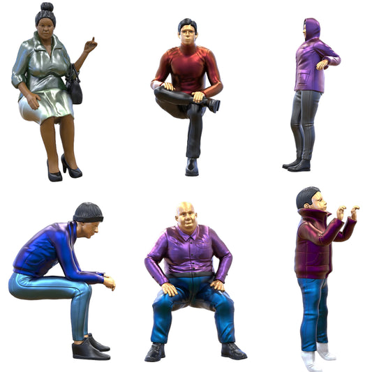 Photo du produit Diorama et modélisme Figurine miniature : Ensemble de spectateurs 2, 6 figurines