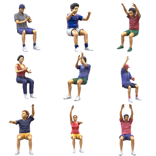 Photo du produit Diorama et modélisme Figurine miniature : Ensemble de spectateurs 4, 10 figurines