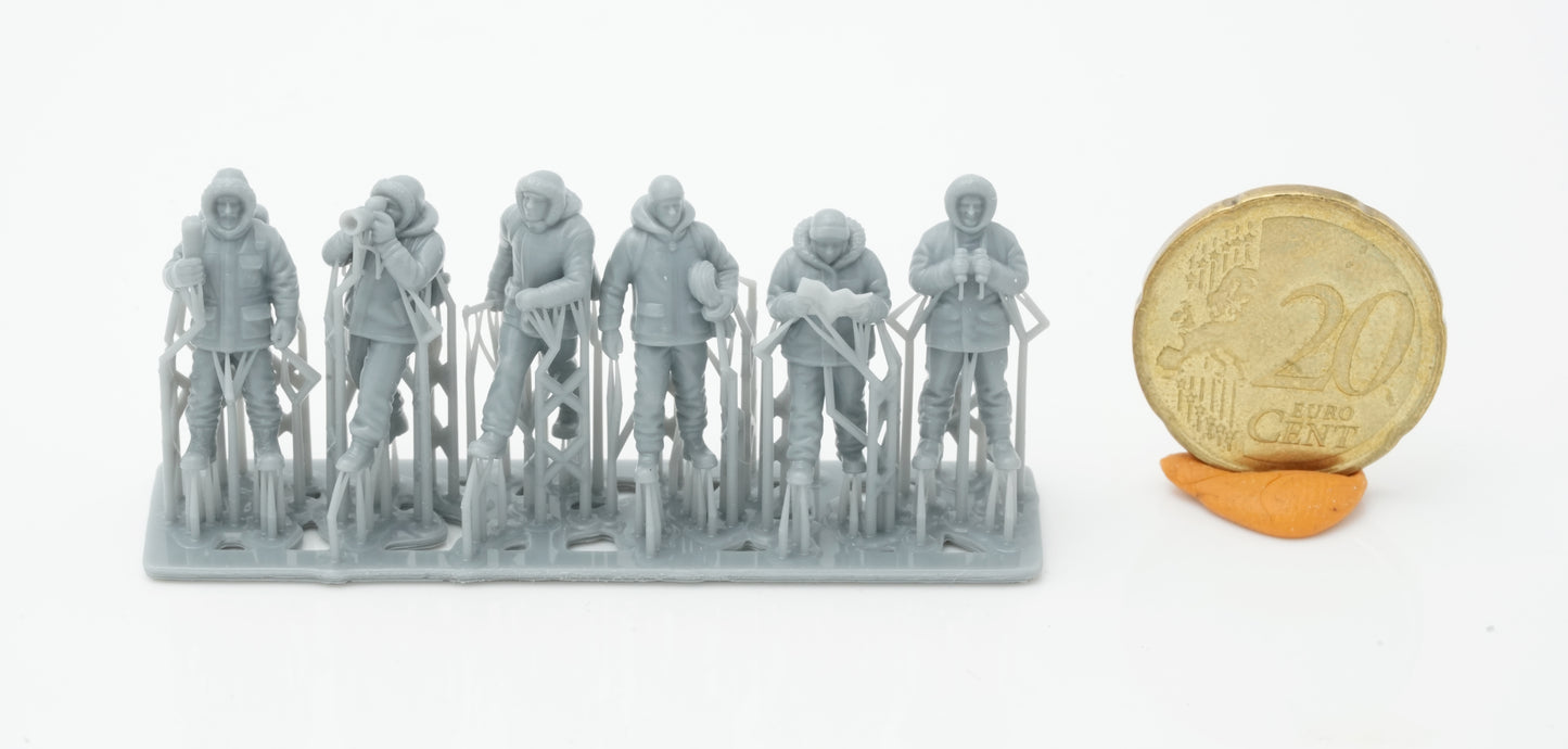Produktfoto Figur H0, 1:72 - 0: Polar Forscher Figuren Set (6 Figuren)