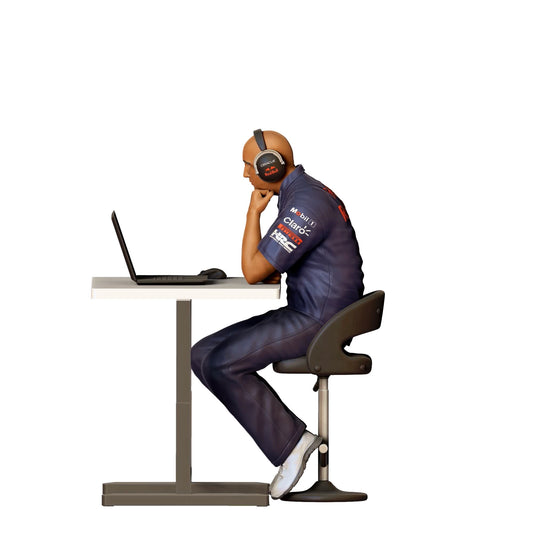 Photo de produit de modélisme diorama 0 : Ingénieur de course - Équipe de course avec ordinateur 3 (Réf. n° 318)