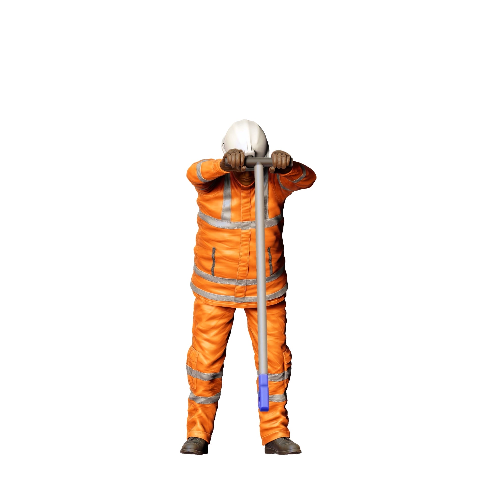 Photo de produit de modélisme diorama 0 : Ouvrier sur la voie avec outils - Ferroviaire/ Ouvrier du bâtiment B (Réf. n° 388)