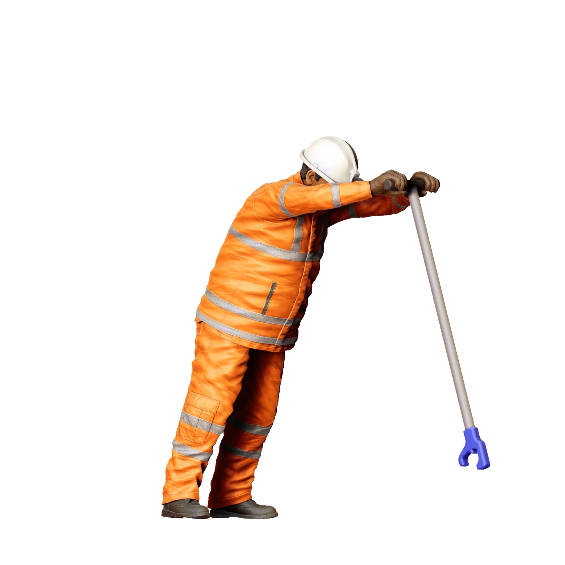 Photo de produit de modélisme diorama 0 : Ouvrier sur la voie avec outils - Ferroviaire/ Ouvrier du bâtiment B (Réf. n° 388)