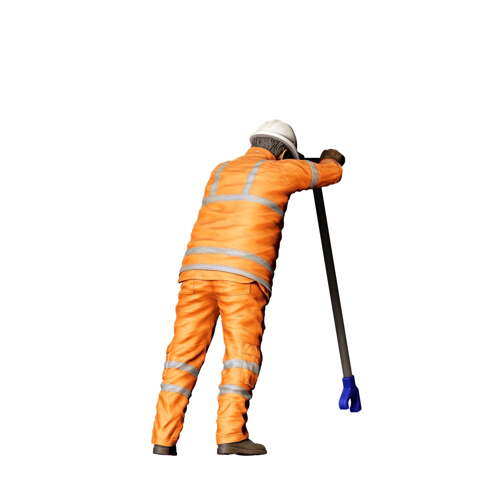 Photo de produit de modélisme diorama 0 : Ouvrier sur la voie avec outils - Ferroviaire/ Ouvrier du bâtiment B (Réf. n° 388)