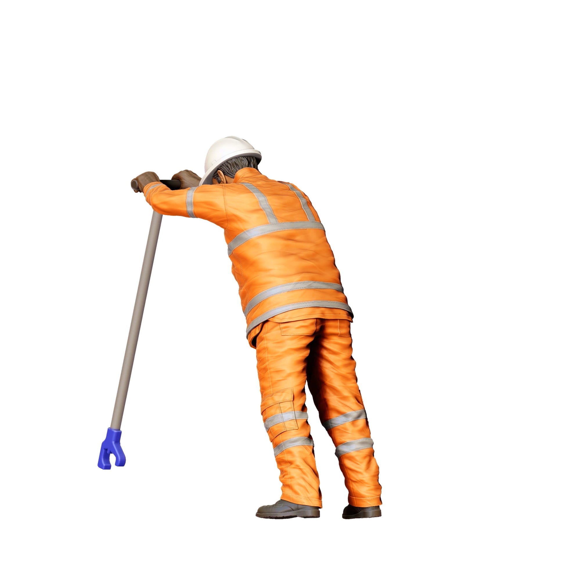 Photo de produit de modélisme diorama 0 : Ouvrier sur la voie avec outils - Ferroviaire/ Ouvrier du bâtiment B (Réf. n° 388)