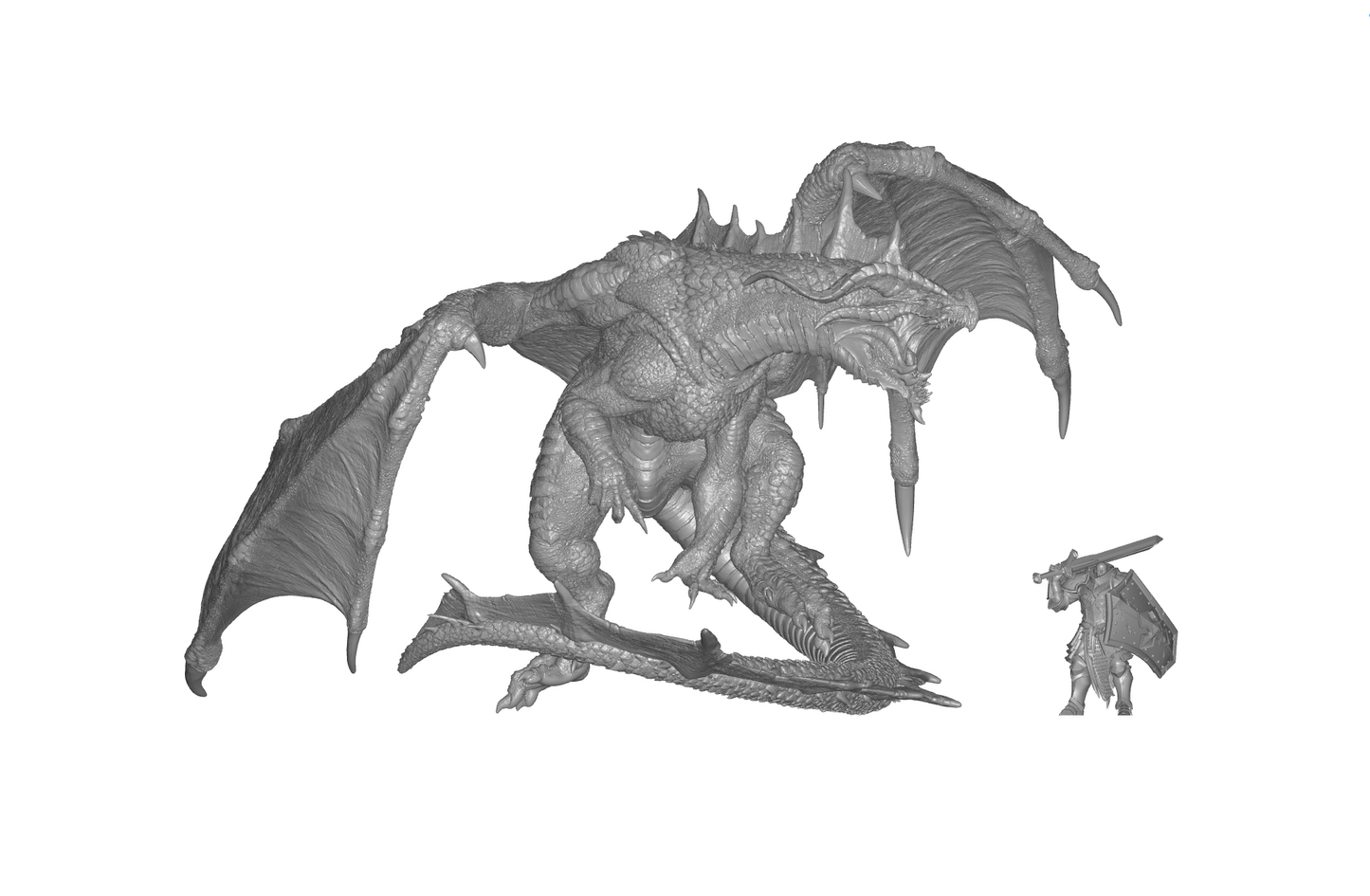 Dragon Chromatique Rouge – Créature puissante et énorme (A)