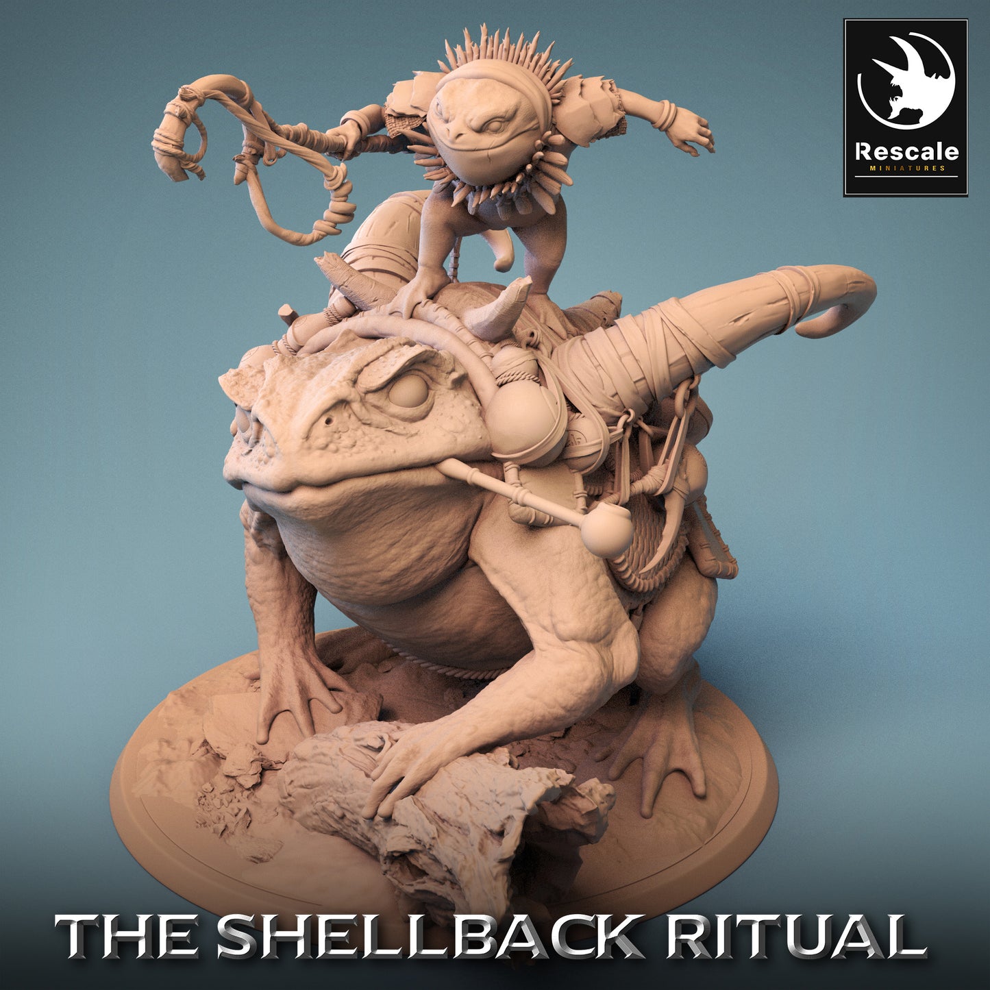 Croaker Rider - Croaker sur Toad - Fish People Warrior (D2)