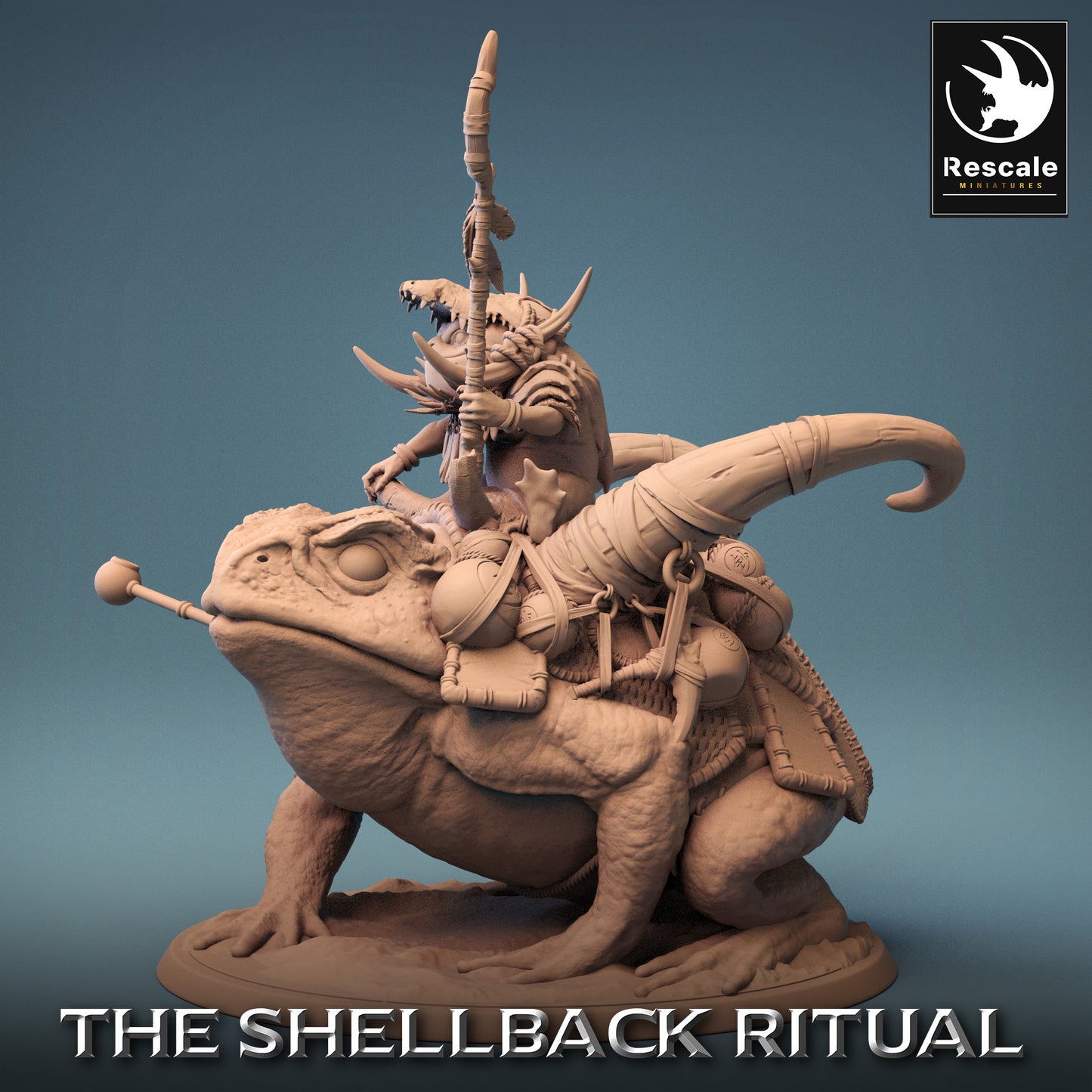 Croaker Rider - Croaker sur Toad - Fish People Warrior (D5)