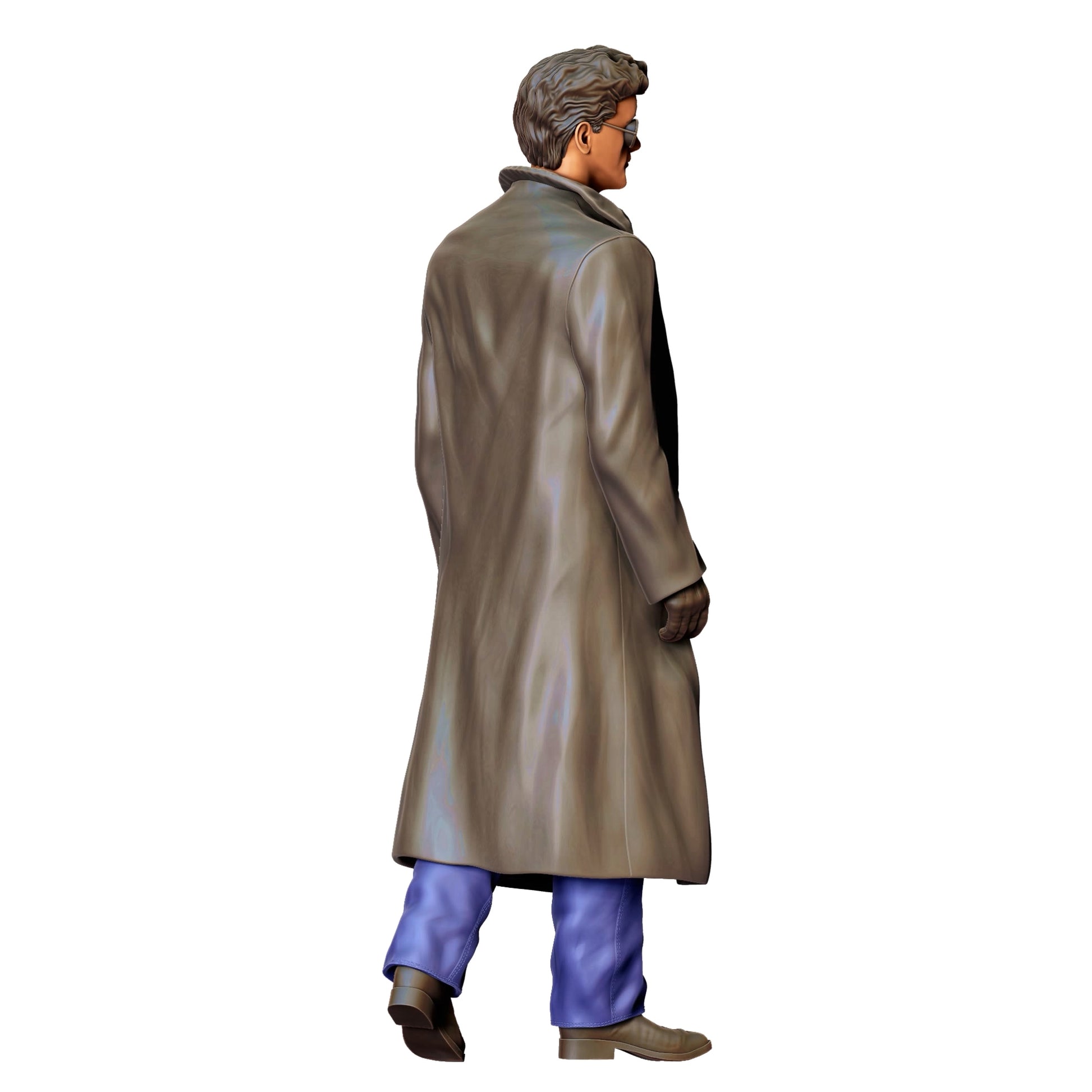 Photo du produit 0 : Homme en cuir avec lunettes de soleil : Policier